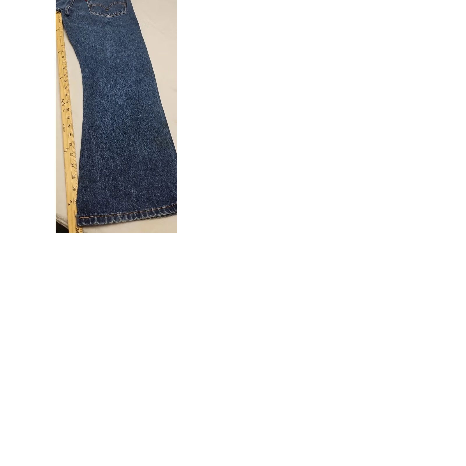 Levi's Levi’s 517 Bootcut Jeans 38x30 Blue Denim Distressed Regular Men Cowboy Work Denim Medium Wash Mexico Size US 38 / EU 54 - 9 Thumbnail