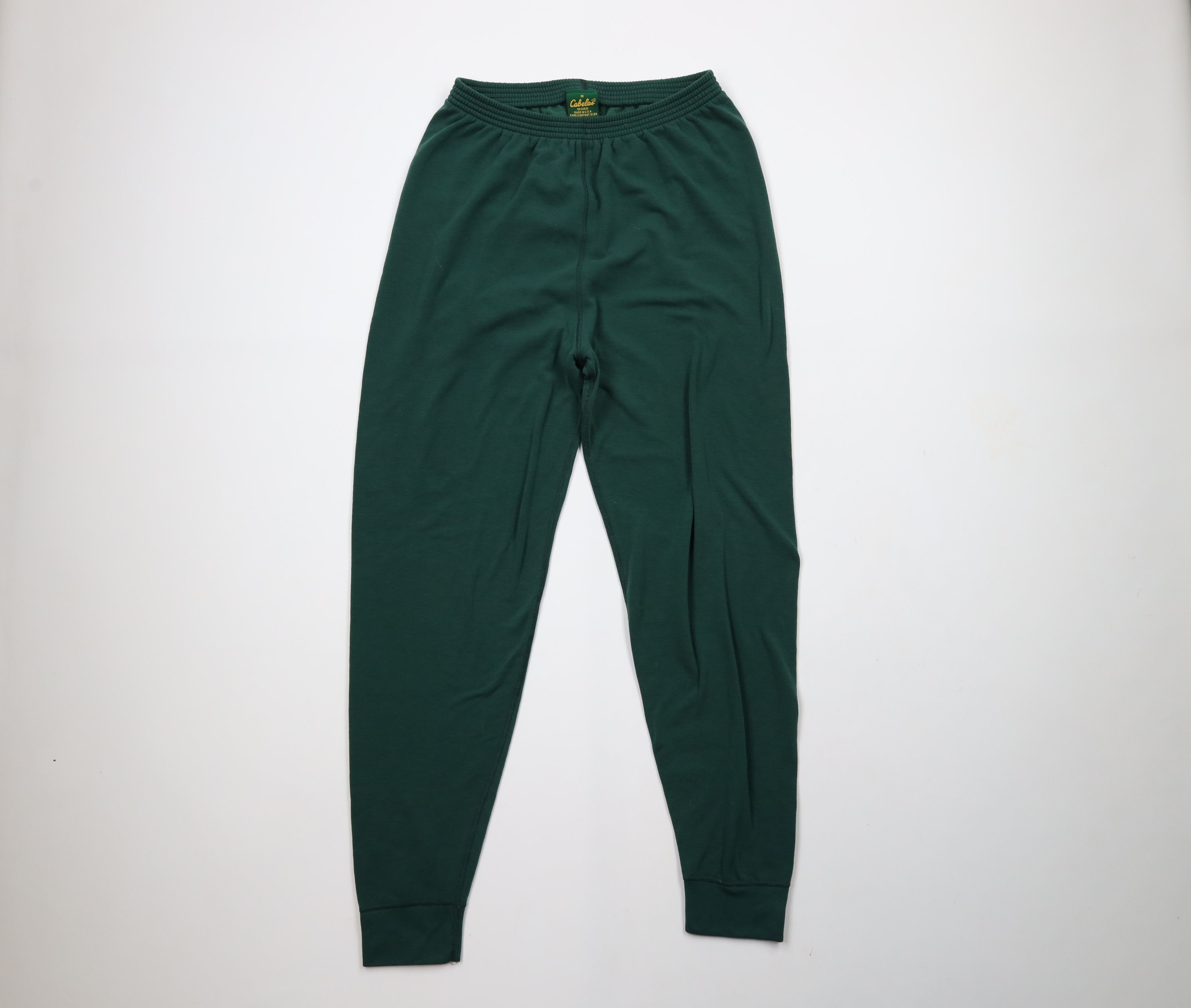 Cabelas × Vintage Vintage 90s Cabelas Thermal Sweatpants Joggers Green USA Size US 34 / EU 50 - 1 Thumbnail