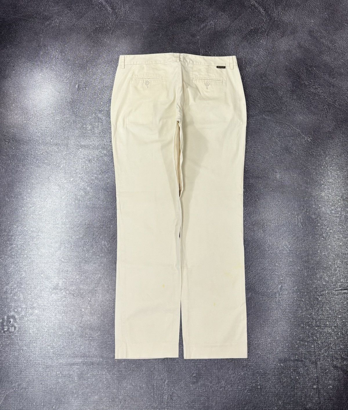 Moncler Vintage Moncler Women’s Straight Fit Cream Pants Trousers Size 34" / US 12 / IT 48 - 2 Thumbnail