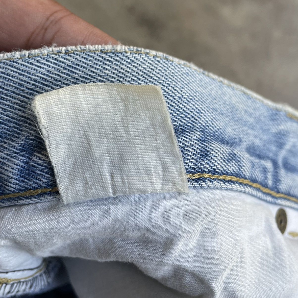 Japanese Brand 🔥Vintage 80s EL JOHN Stoned Washed Ripped Distress Jeans Size US 32 / EU 48 - 16 Thumbnail