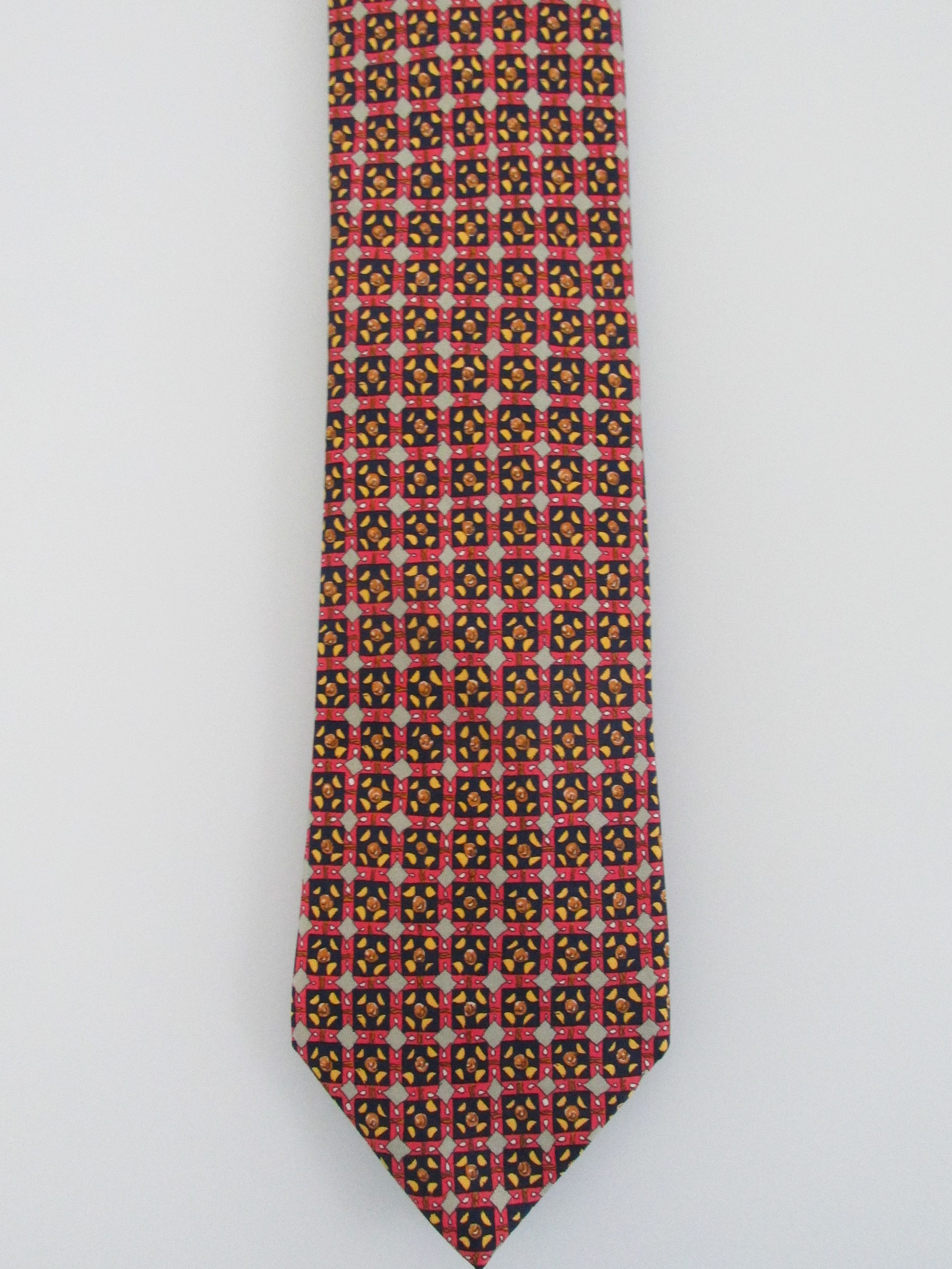 Hermes Hermes Vintage Men's Silk Tie Size ONE SIZE - 2 Thumbnail