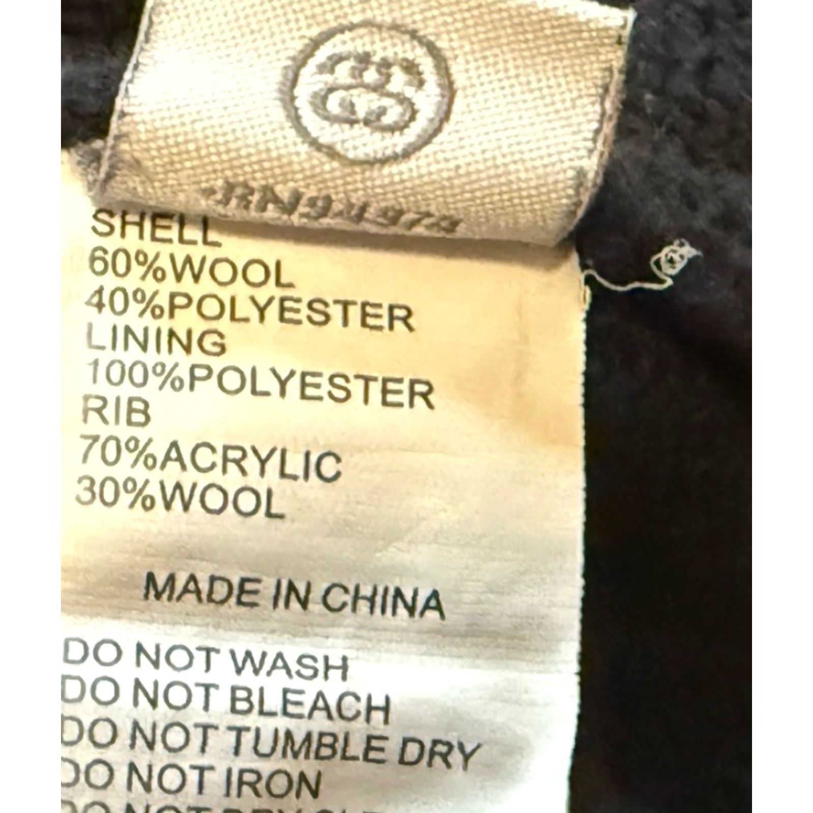 Vintage Stussy Sweater Unisex Adults Crew Neck Pullover Wool Polyester Black Size L Size US L / EU 52-54 / 3 - 6 Thumbnail