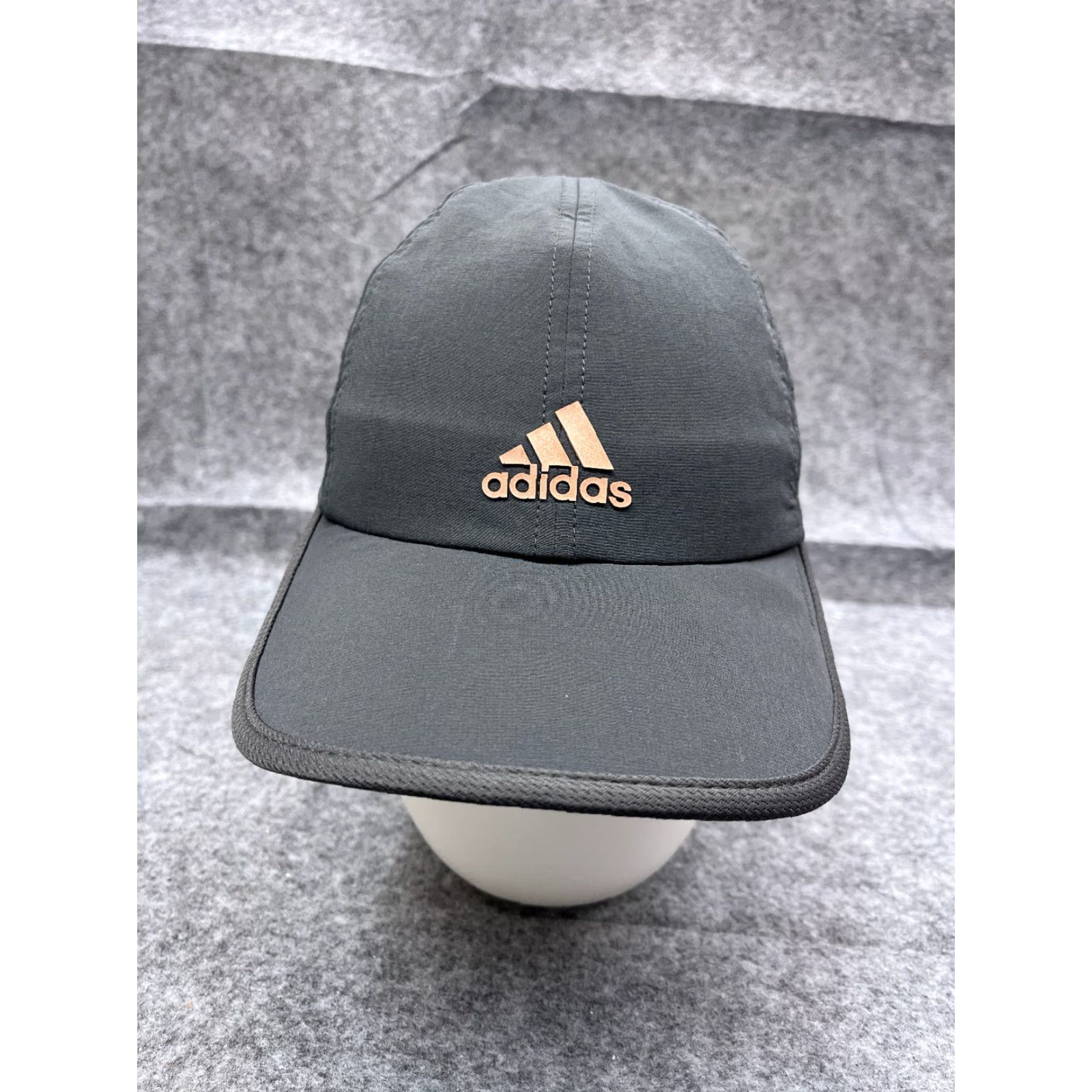 Adidas Adidas Hat Cap Strap Back Adult One Size Gray Polyester Blend Aeroready Run Gym Baseball Cap Unisex Adults Adjustable Lightweight Hat Mens Womens Size ONE SIZE - 2 Thumbnail