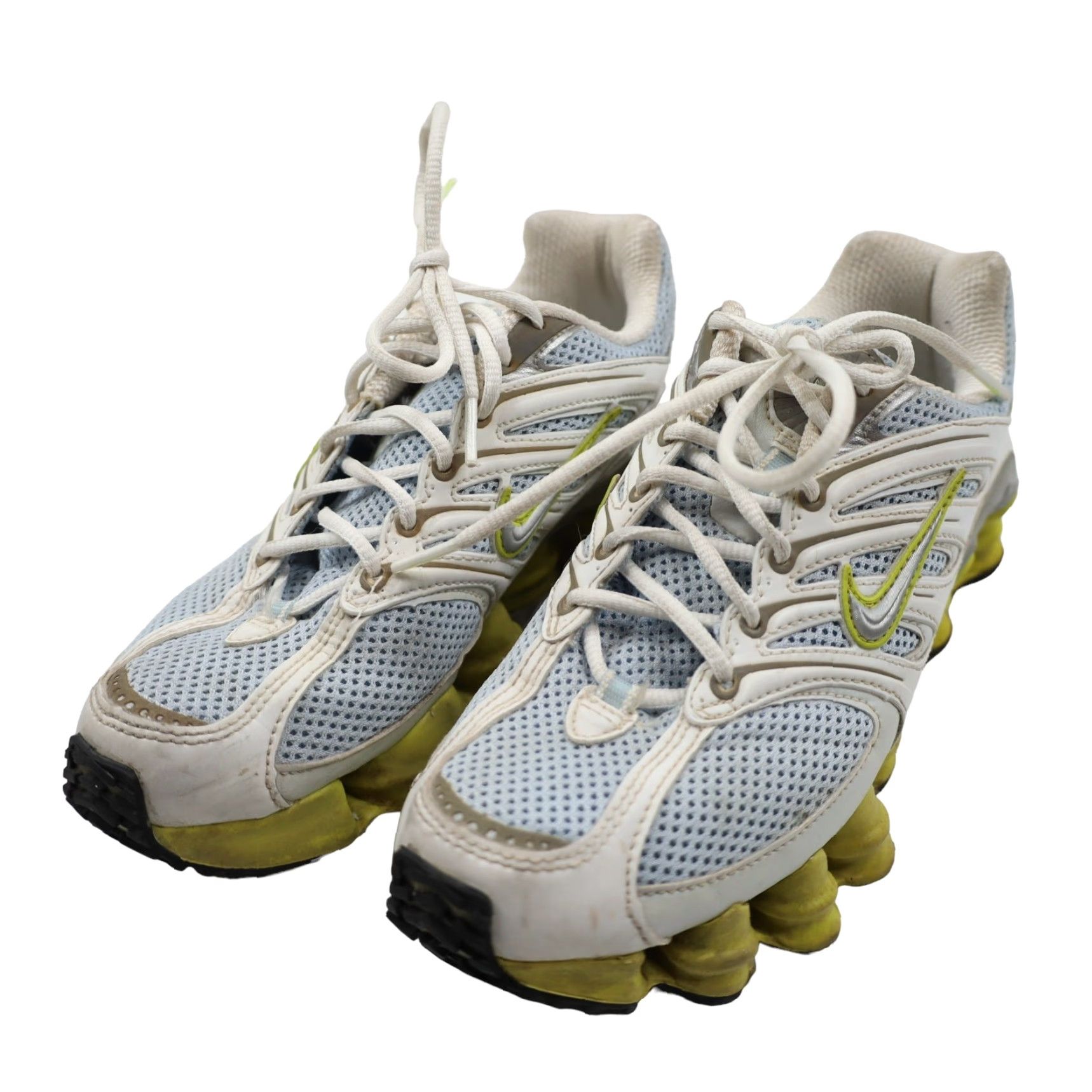 Nike VINTAGE Nike Shox TL 2 Sneaker Womens 6.5 White Yellow Lemon Shox TL 2 Sneakers 90s Mens Womens? Size US 7 / IT 37 - 4 Thumbnail