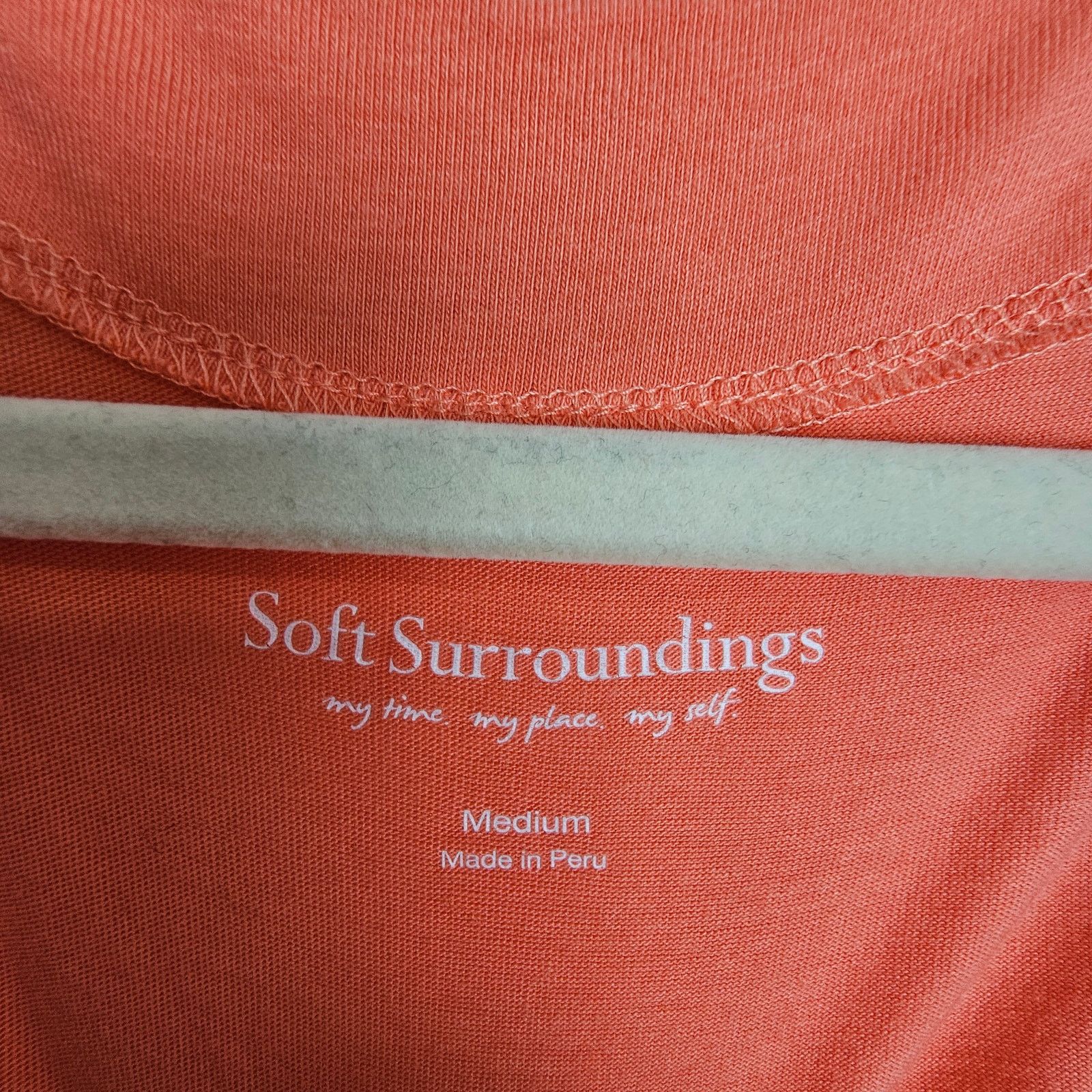 Soft Surroundings Soft Surroundings Blouse Orange Tank Top Surplice Shirt M Size M / US 6-8 / IT 42-44 - 5 Thumbnail