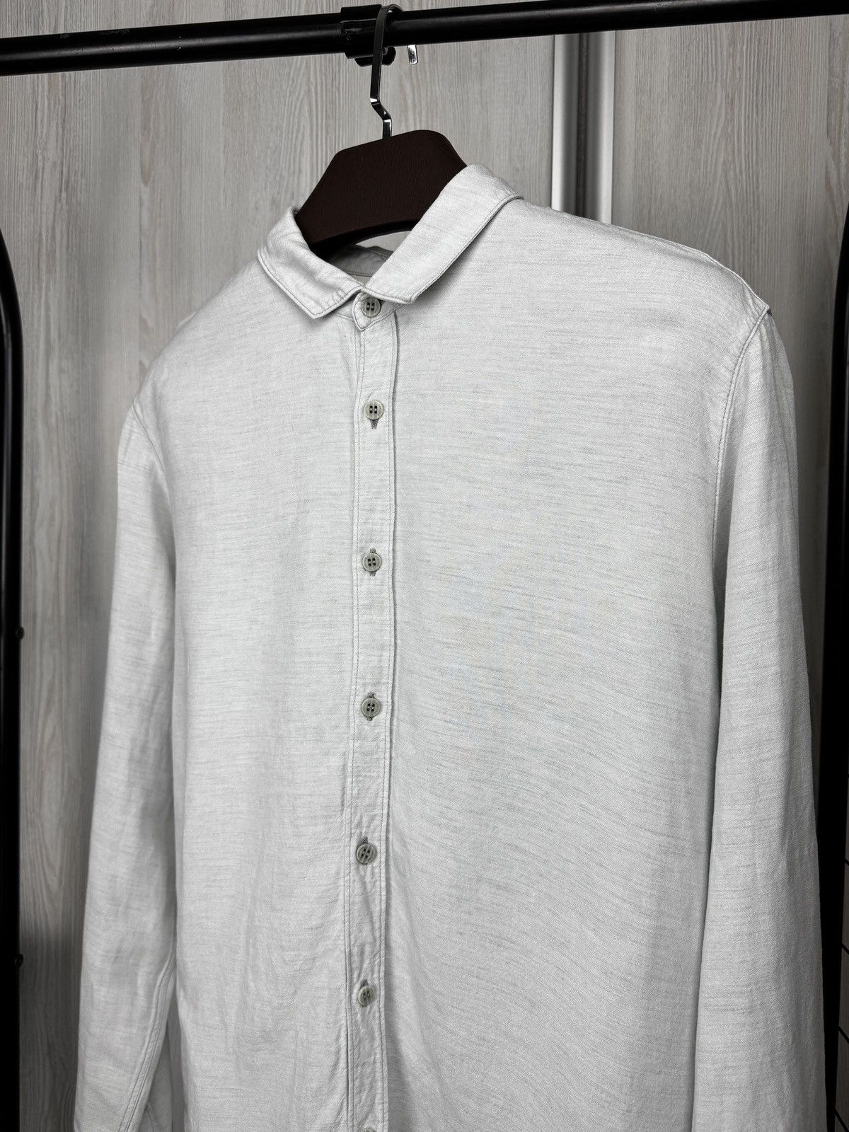 Freitag Freitag Light Grey Linen Modal E783 Mens Shirt Size US L / EU 52-54 / 3 - 6 Thumbnail