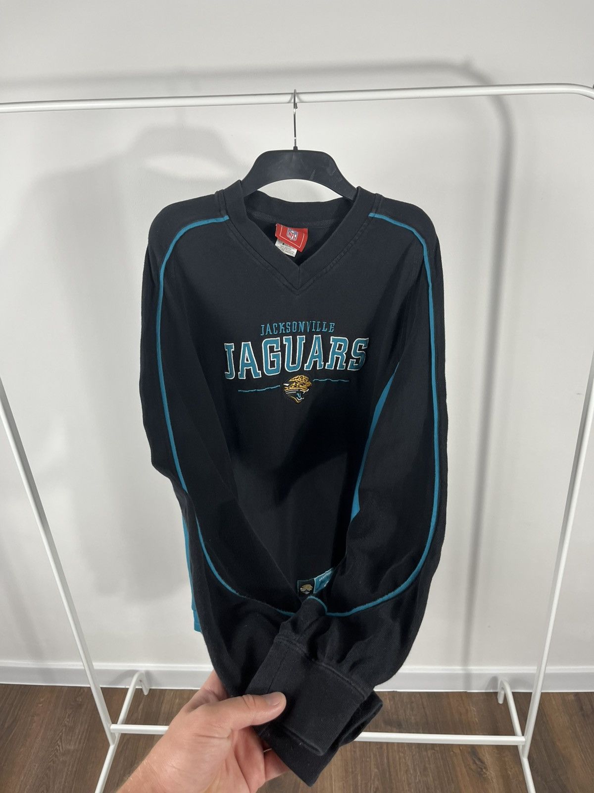 NFL Vintage NFL Jacksonville Jaguars Teal Long Sleeve Shirt Size US M / EU 48-50 / 2 - 9 Thumbnail