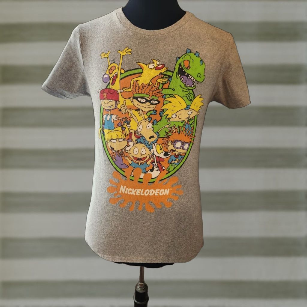 Nickelodeon Nickelodeon Short Sleeve Mens T Shirt Size Medium Retro 90's Gray Size US M / EU 48-50 / 2 - 1 Thumbnail