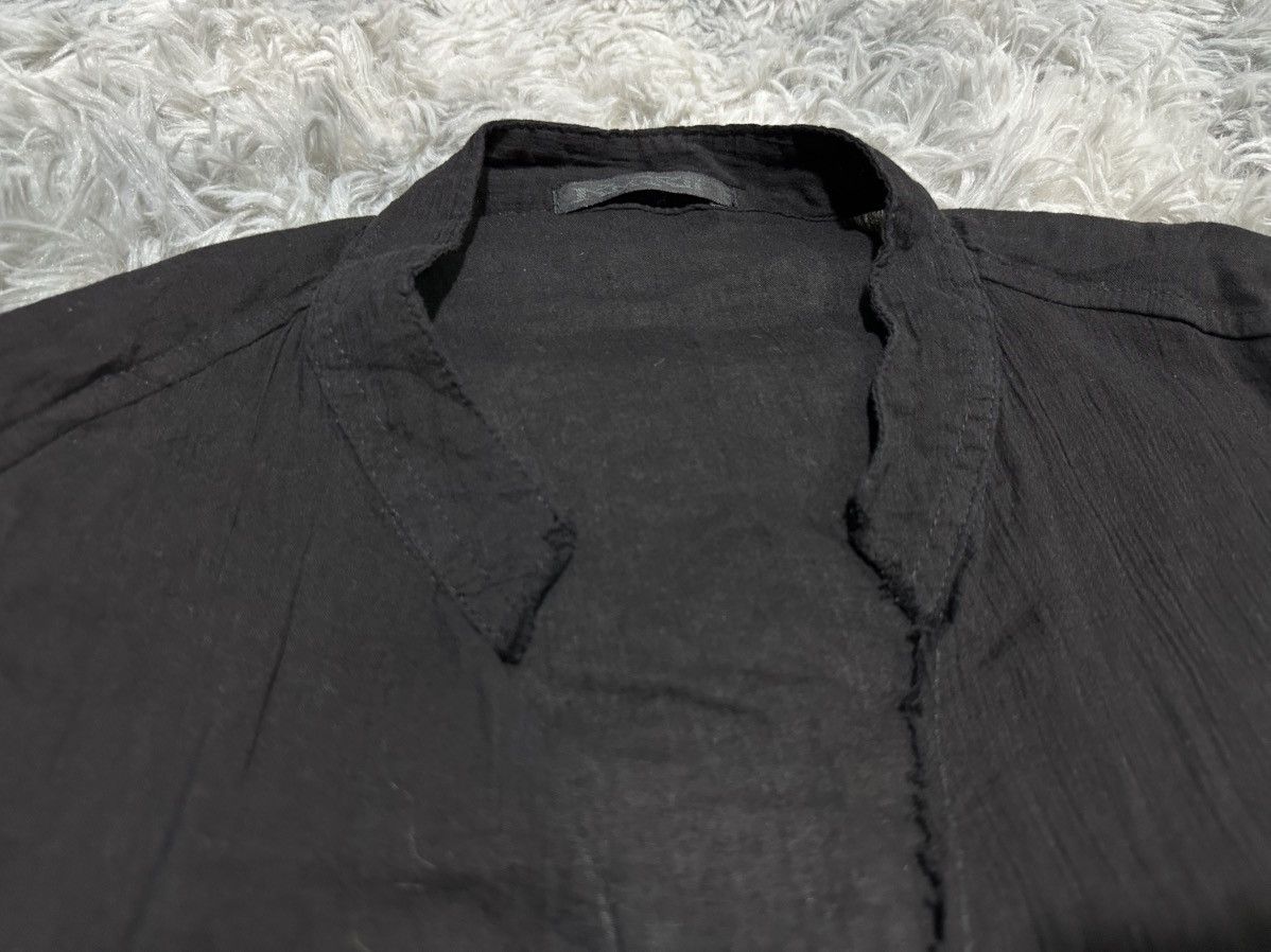 KMRii 🔥Rare Archived Kmrii Linen Shirt Raw Edge Goth Punk Size US XXL / EU 58 / 5 - 11 Thumbnail