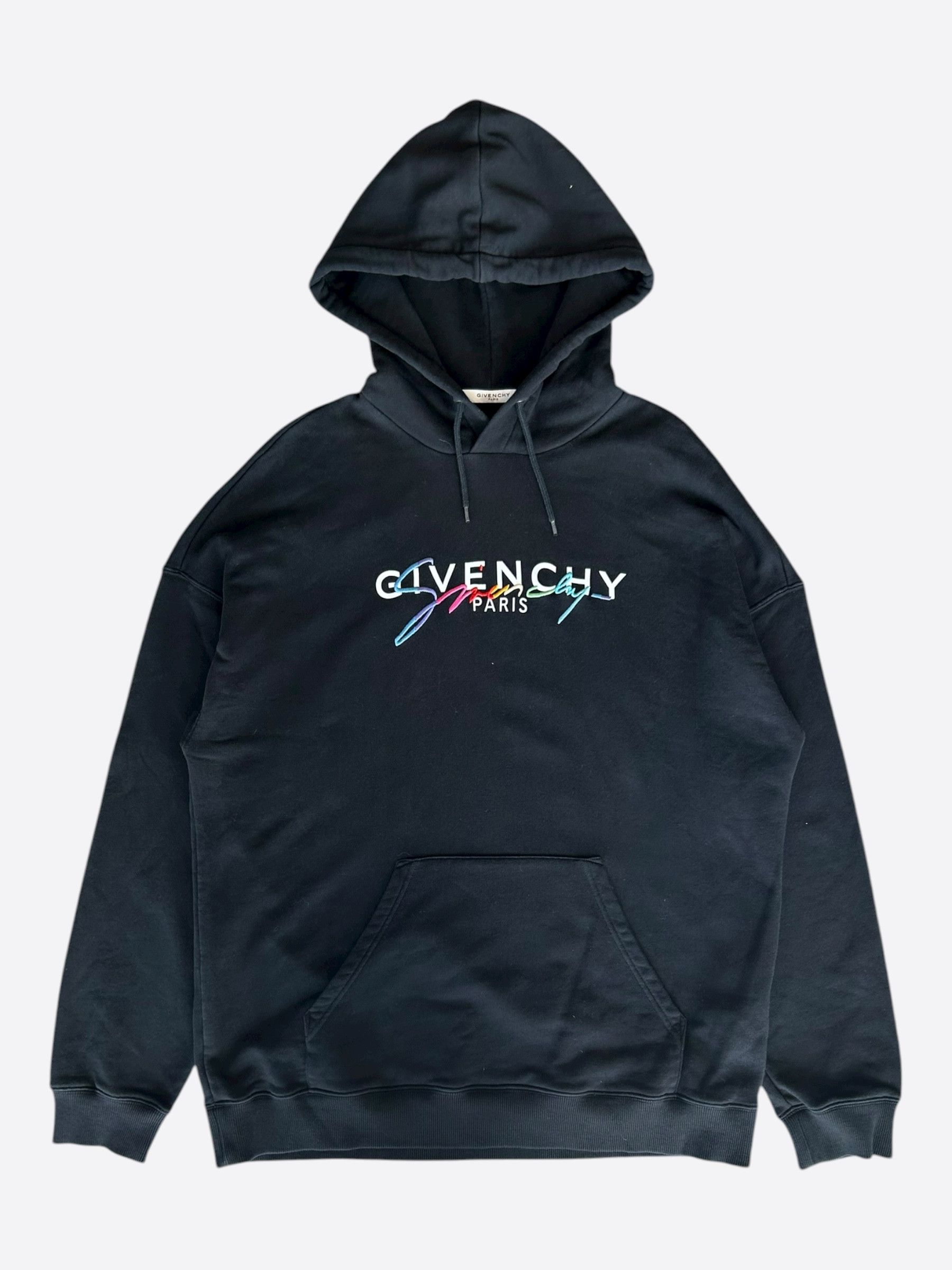 Givenchy Givenchy Black & Multicolor Signature Logo Hoodie Size US XXL / EU 58 / 5 - 1 Thumbnail