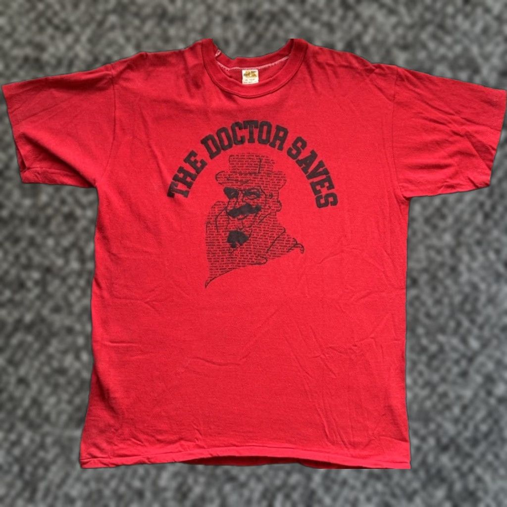Russell Athletic VINTAGE 70s Russell Athletic T Shirt Men XL Red 100% Cotton Graphic Print Crew Neck Short Sleeve 1970s Logo Size US XL / EU 56 / 4 - 1 Thumbnail