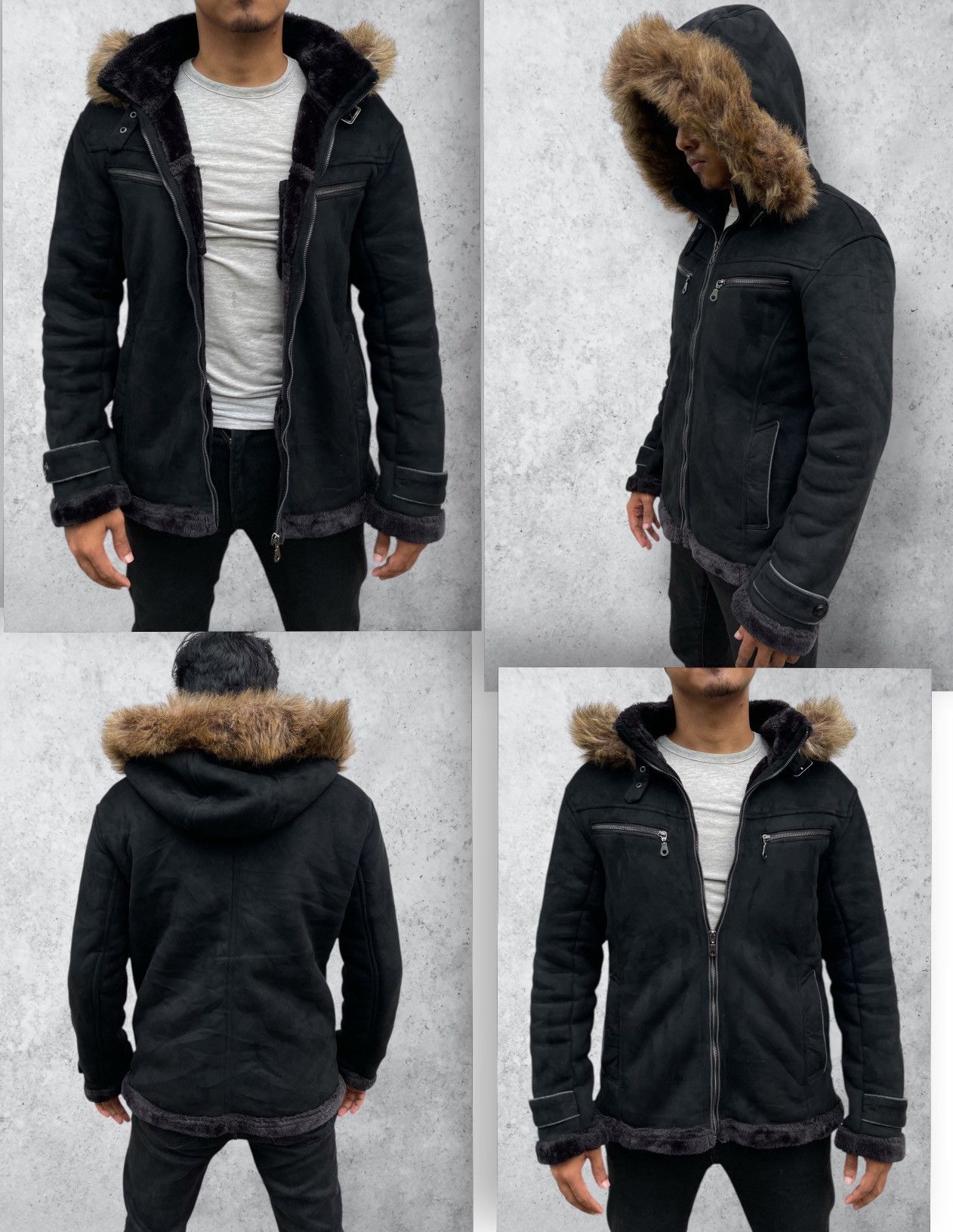 If Six Was Nine × Japanese Brand × Yasuyuki Ishii 🔥RARE🔥 THRUXTON MEN'S MOLESKIN FAUX FUR HOOD RAIDER JACKET Size US M / EU 48-50 / 2 - 1 Thumbnail
