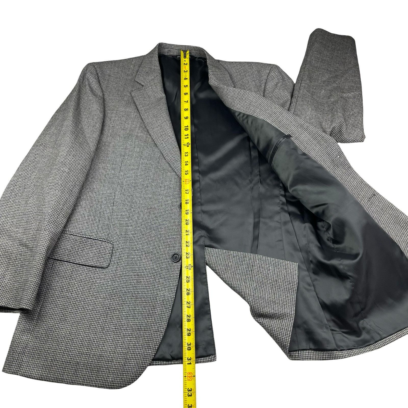 Joseph Abboud Jos. A. Bank Men's 100% Wool 2-Button Blazer Gray/Purple Hou Size 42R - 10 Thumbnail