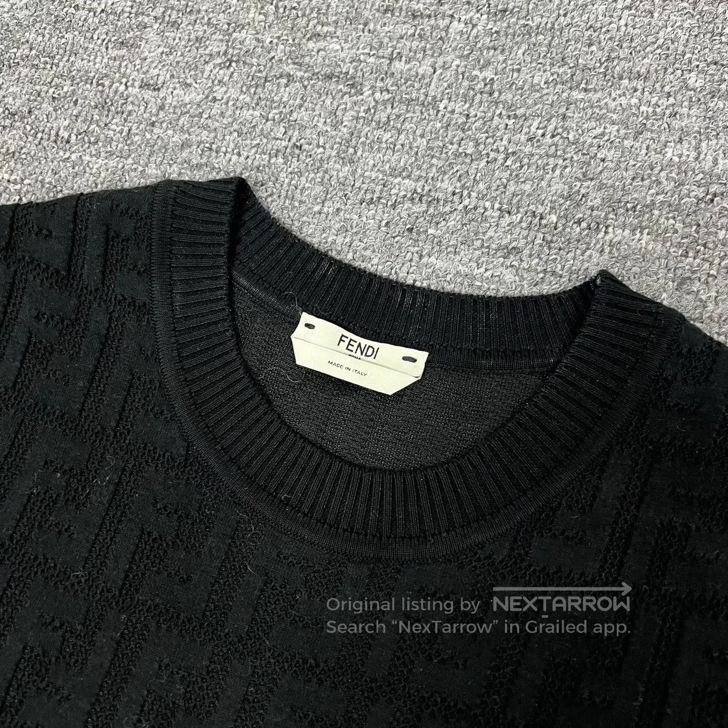 Fendi Fendi Black FF Knit Long Dress. Size S / US 4 / IT 40 - 3 Thumbnail