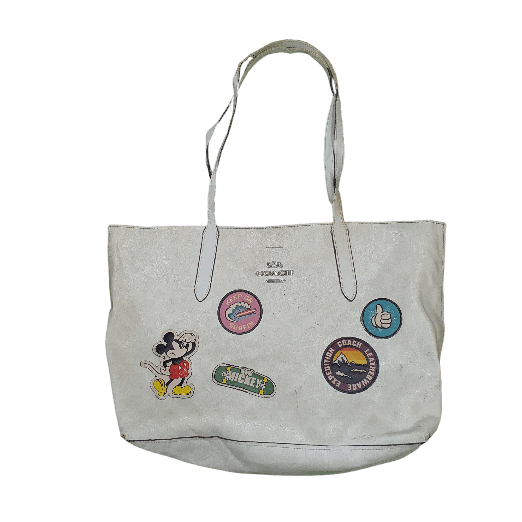 Coach x Disney collaboration tote bag in recycled canvas