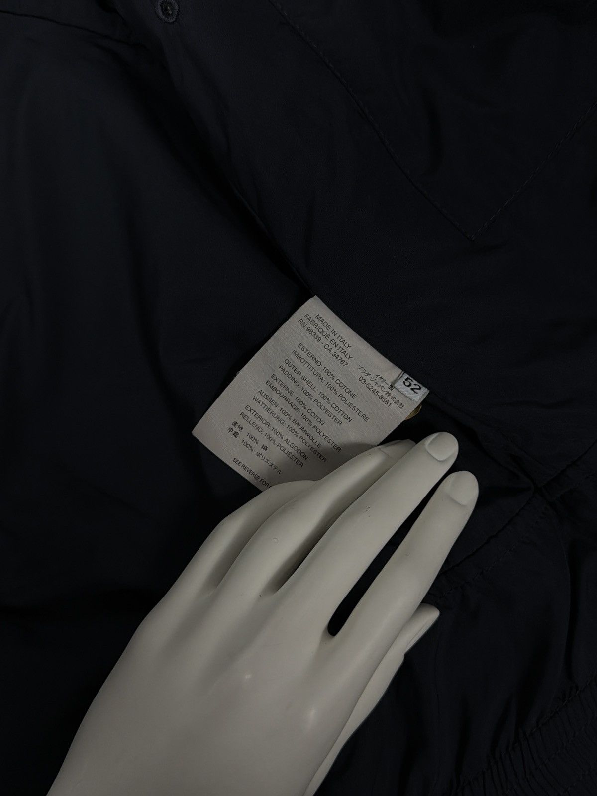 Prada Prada A/W2005 Distressed Indigo Nylon Lining Denim Jacket Size US L / EU 52-54 / 3 - 13 Thumbnail