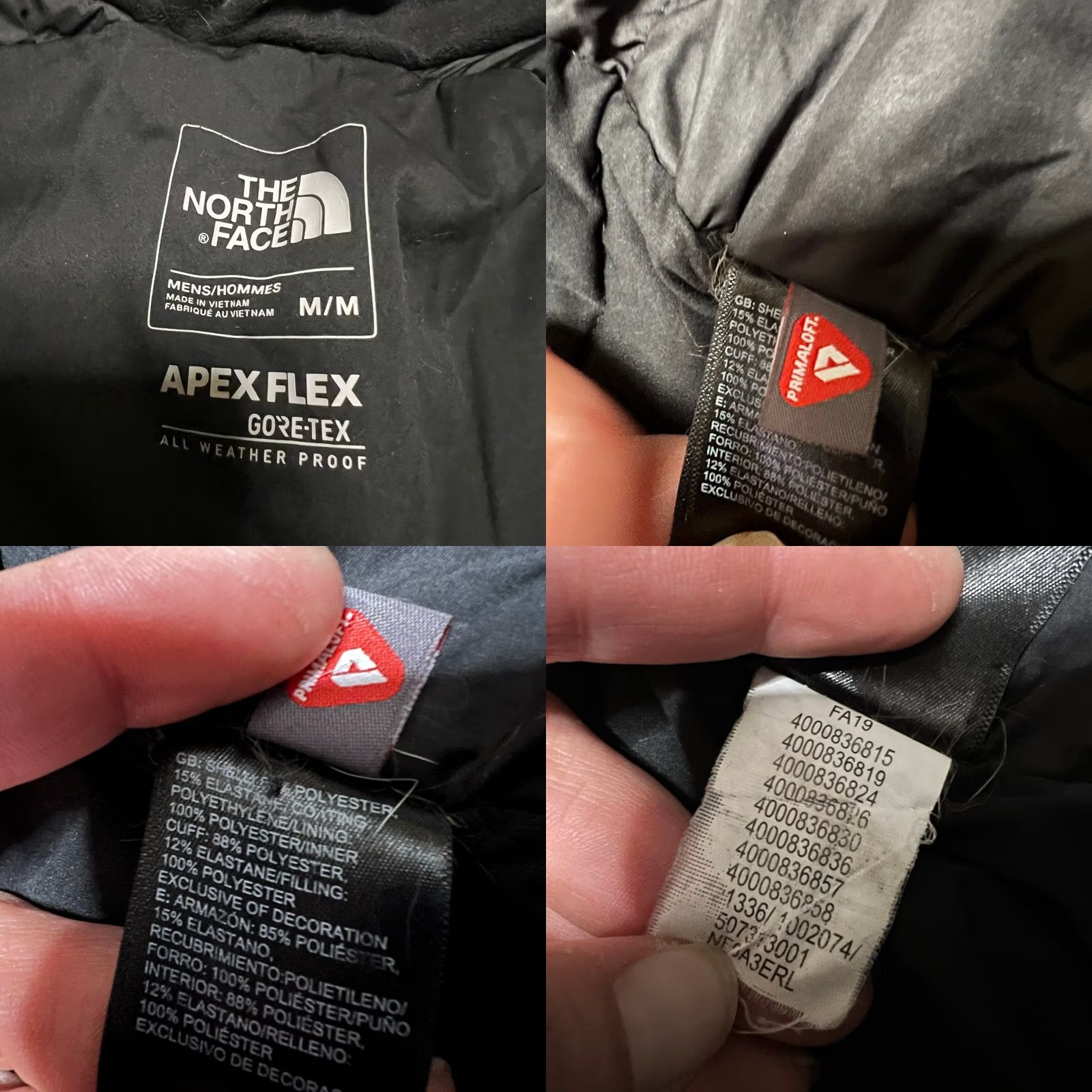 The North Face The North Face Apex Flex Goretex Jacket Mens Medium Weatherproof Parka Coat Black Mens Size US M / EU 48-50 / 2 - 9 Thumbnail