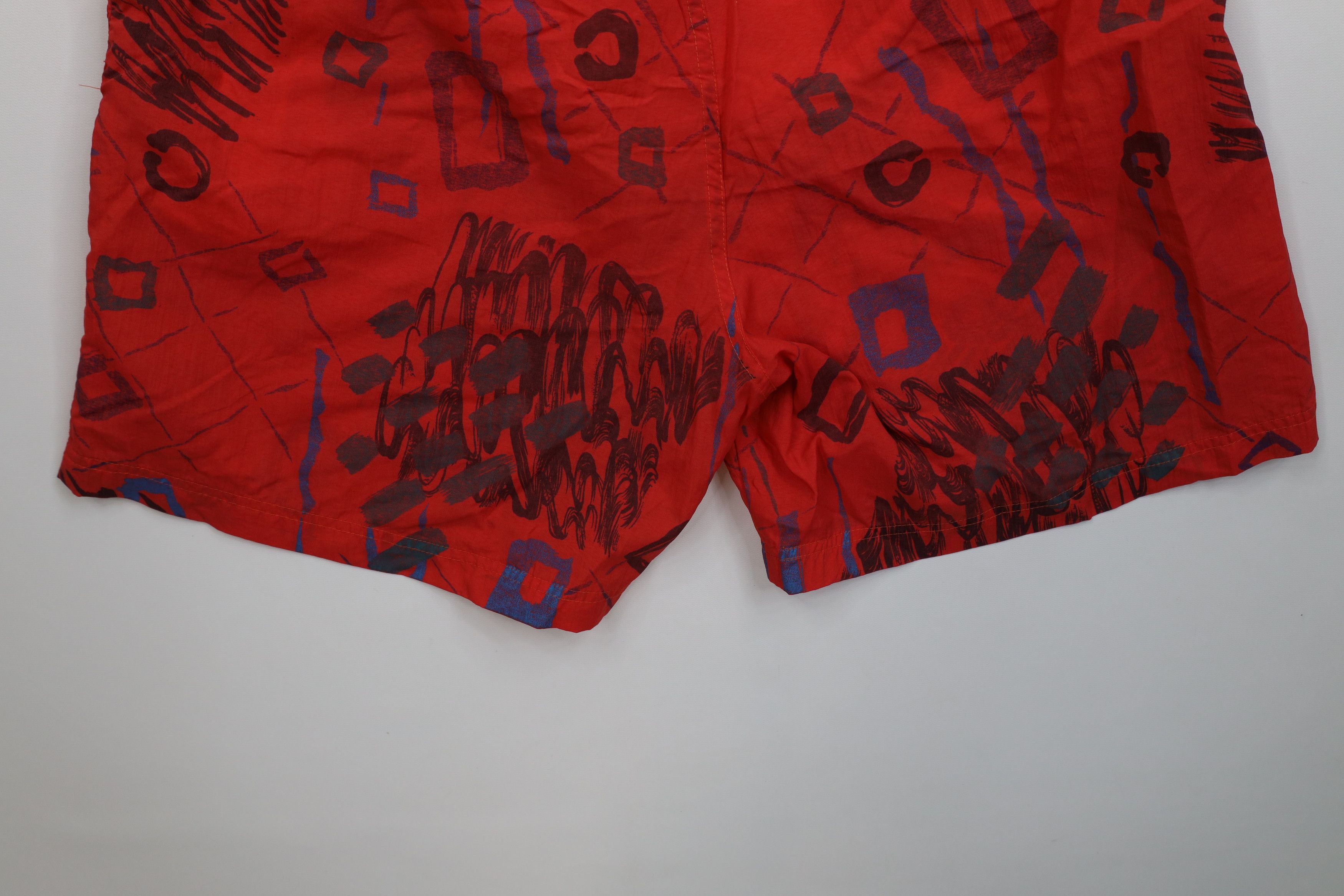 Vintage Vintage 90s Streetwear Lined Surfing Shorts Trunks Red Size US 34 / EU 50 - 12 Thumbnail