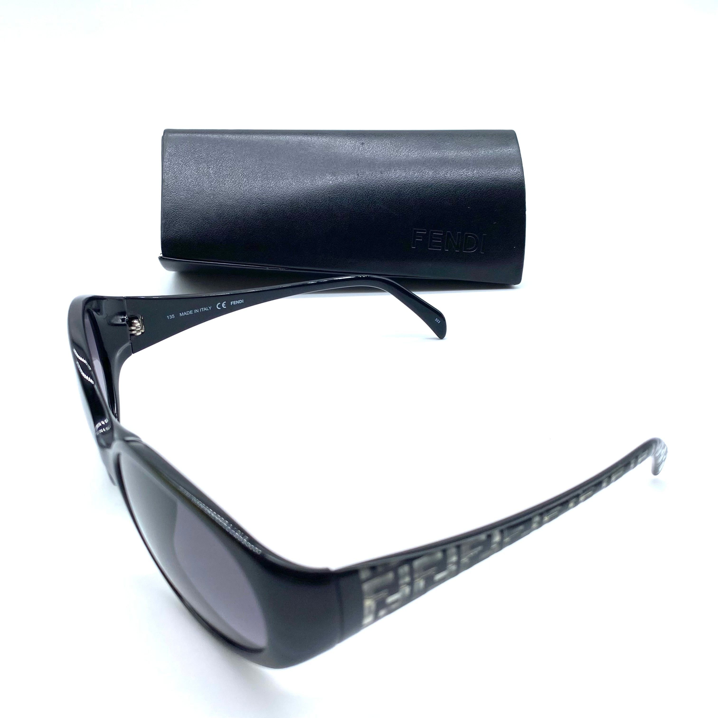 Fendi Fendi Zucca pattern oval sunglasses black FS5155K Size ONE SIZE - 5 Thumbnail