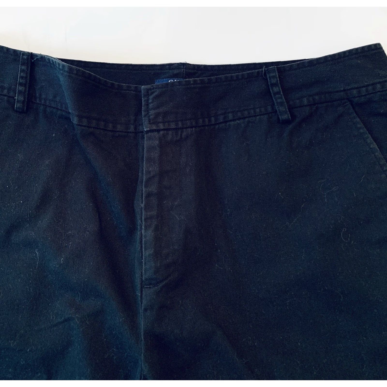 Chaps Chaps Women's Black 100% Cotton Chino Shorts 10 12" Inseam Size 32" / US 10 / IT 46 - 3 Thumbnail