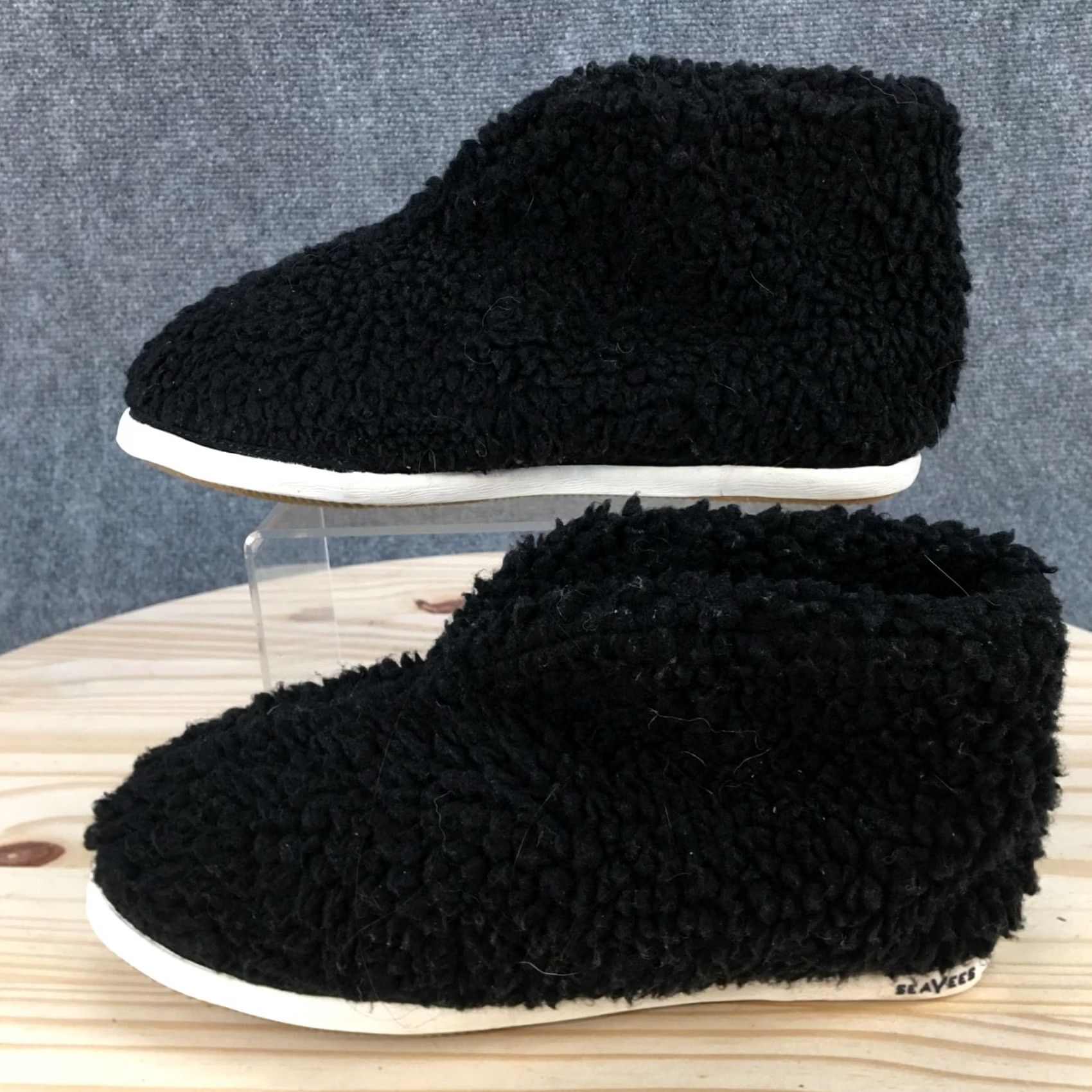 SeaVees SeaVees Shoes Women SeaChange Casual Slipper Bootie Black Recycled Fleece Shoes Women SeaChange Casual Slipper Bootie Black Recycled Fleece Size M / US 6-8 / IT 42-44 - 2 Thumbnail