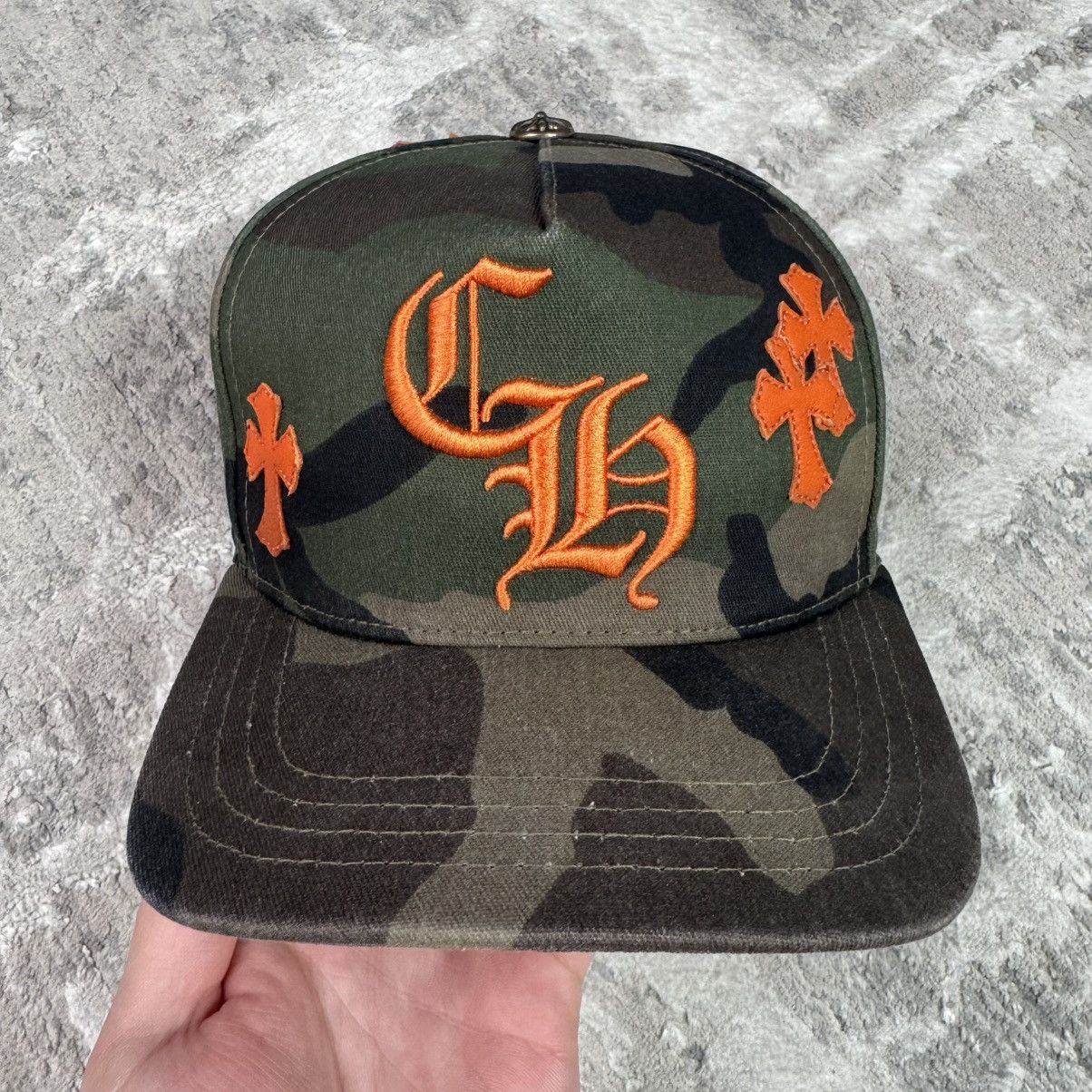 Chrome Hearts Camo cross patch baseball hat Size ONE SIZE - 5 Thumbnail