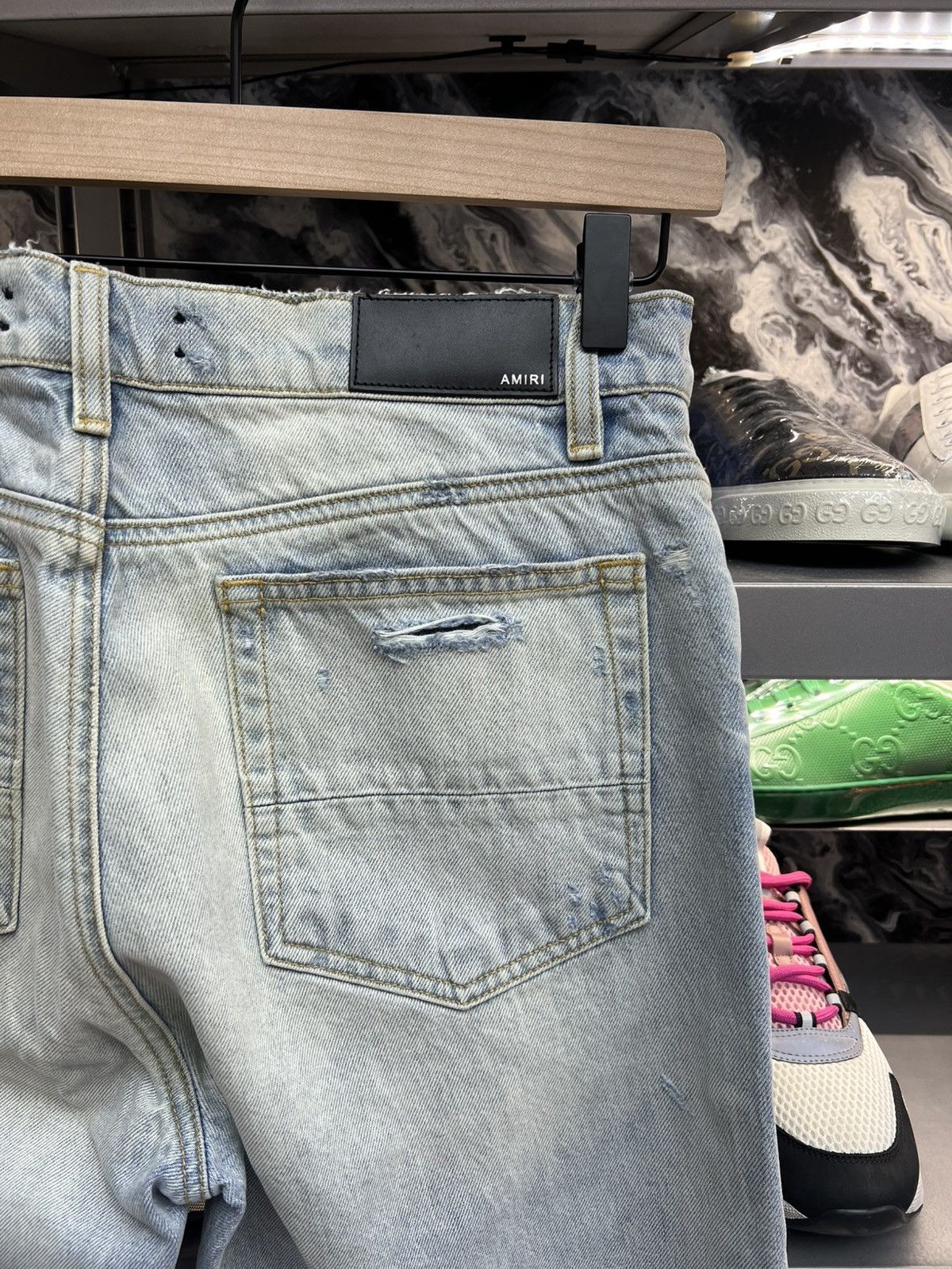 Amiri Amiri Destroyed Slouchy Jeans Size US 31 - 8 Thumbnail