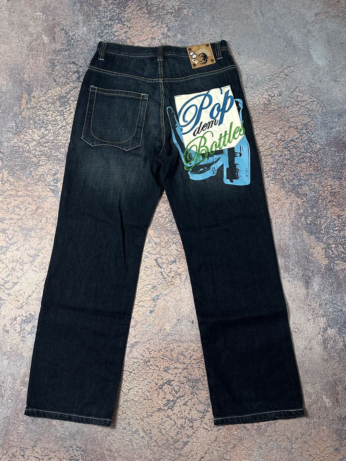 Vintage Baggy Rap Denim Pants Johnny Blaze Y2K - Bottoms