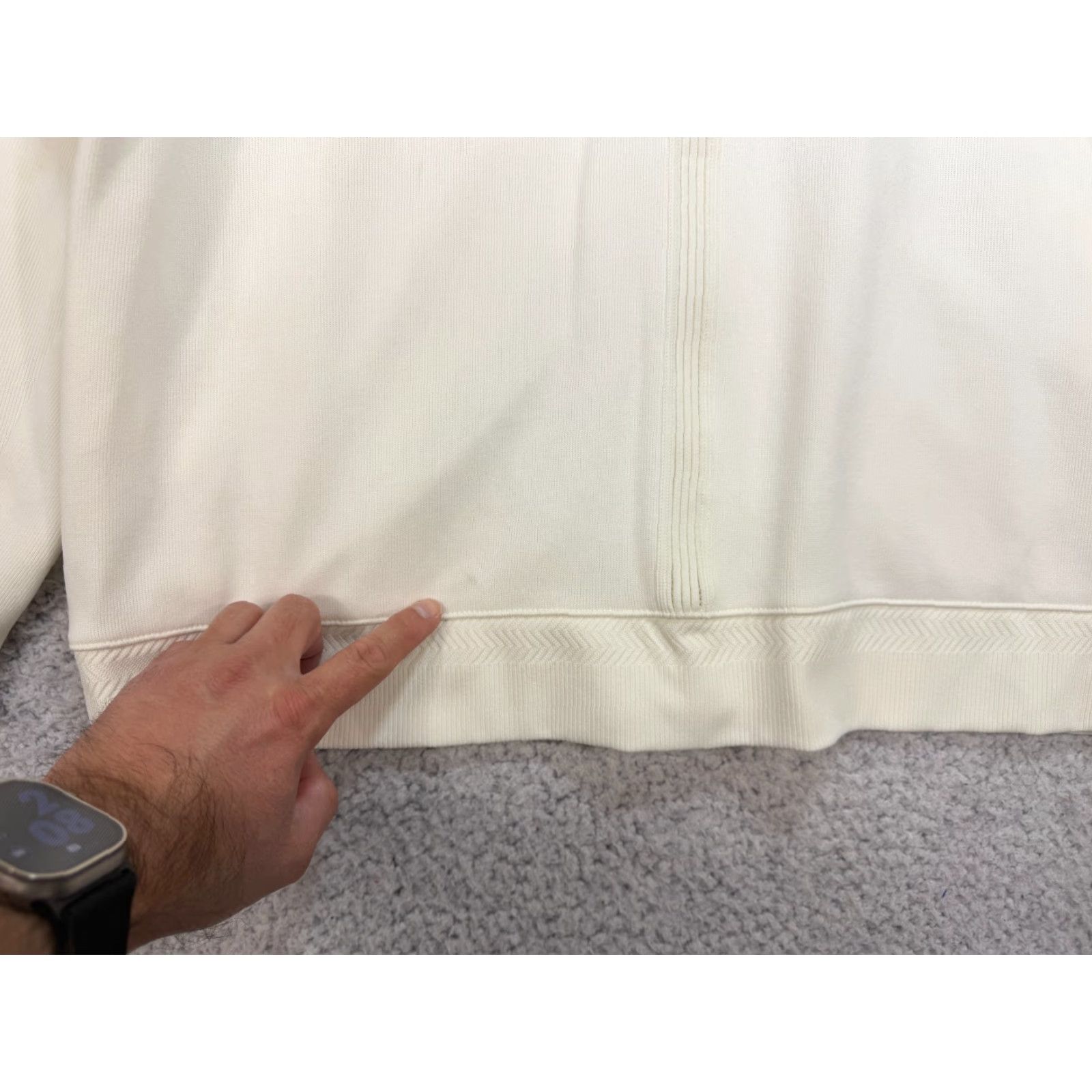 Nike Nike Dri Fit Golf Preppy Cardigan V-Neck Ivory Sweater Men’s Large Size US L / EU 52-54 / 3 - 5 Thumbnail