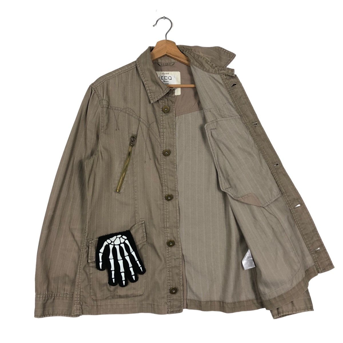 General Research 🔥90’s Biker Jacket Rare Zipper Icca Japan Size US L / EU 52-54 / 3 - 9 Thumbnail