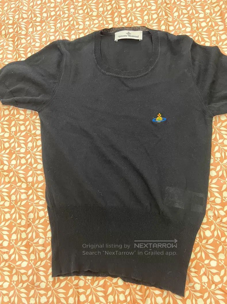 Vivienne Westwood Vivienne Westwood Colorful Saturn Logo Wool Short-Sleeve R Size S / US 4 / IT 40 - 5 Thumbnail