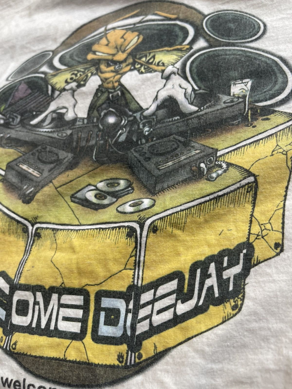 Vintage VTG Valento Welcome Deejay Rave Tee Cyber Y2K XL Size US XL / EU 56 / 4 - 6 Thumbnail
