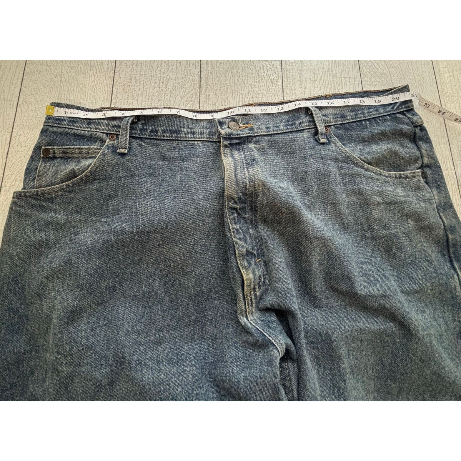 Wrangler Wrangler Blue Denim Jeans 42x32 100% Cotton 5 Pocket Size US 42 / EU 58 - 7 Thumbnail