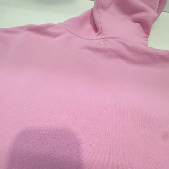 AMI AMIPARIS Pink Logo Hoodie for All -2507 Size US XS / EU 42 / 0 - 8 Thumbnail