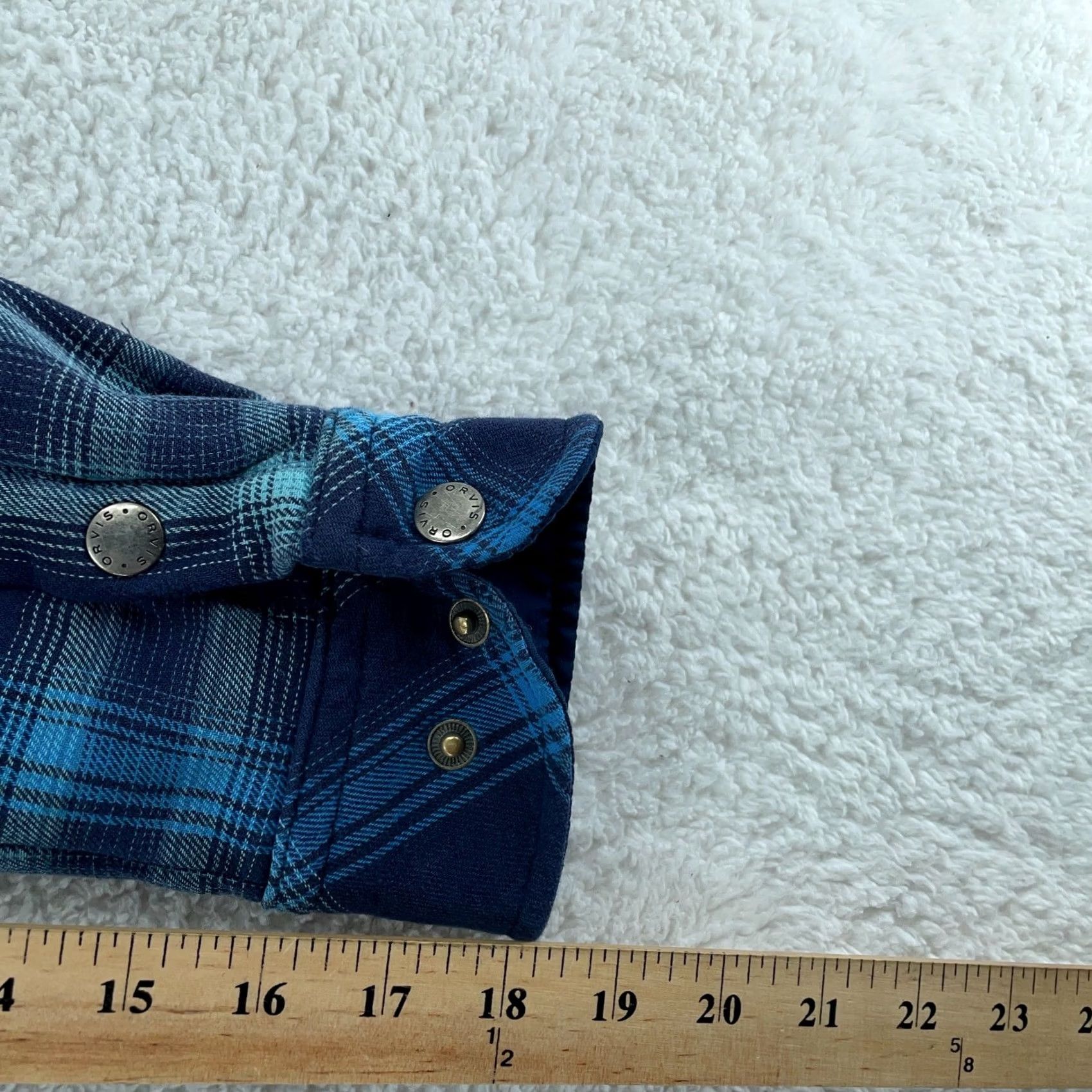 Orvis Orvis Shirt Jacket Womens Small Blue Plaid Fleece Lined Collared Snap Button Shirt Jacket Womens Small Blue Plaid Fleece Lined Collared Snap Button Size S / US 4 / IT 40 - 8 Thumbnail