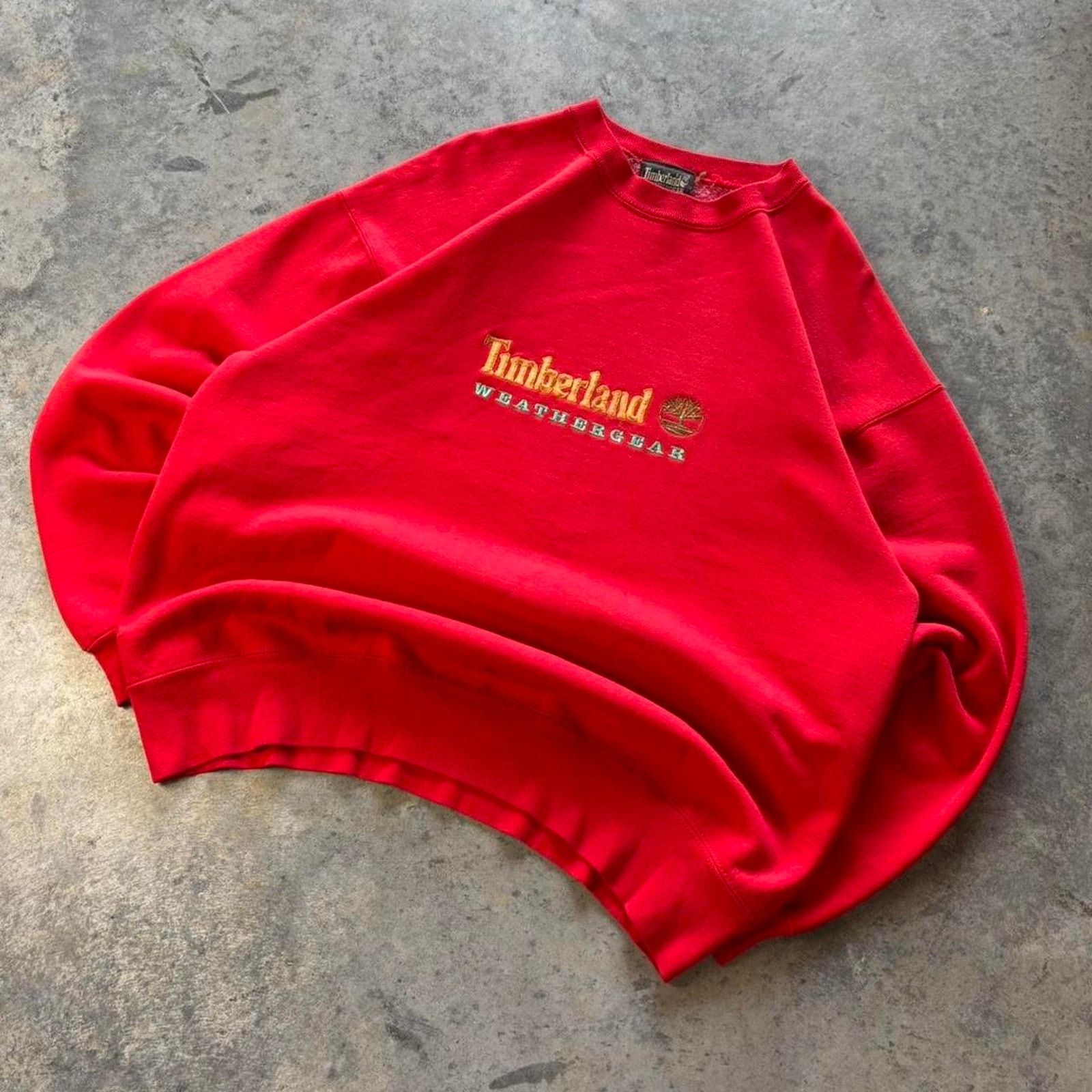 Timberland × Vintage Vintage 90s Timberland Weather Gear Embroidered Crewneck Size US XL / EU 56 / 4 - 1 Thumbnail