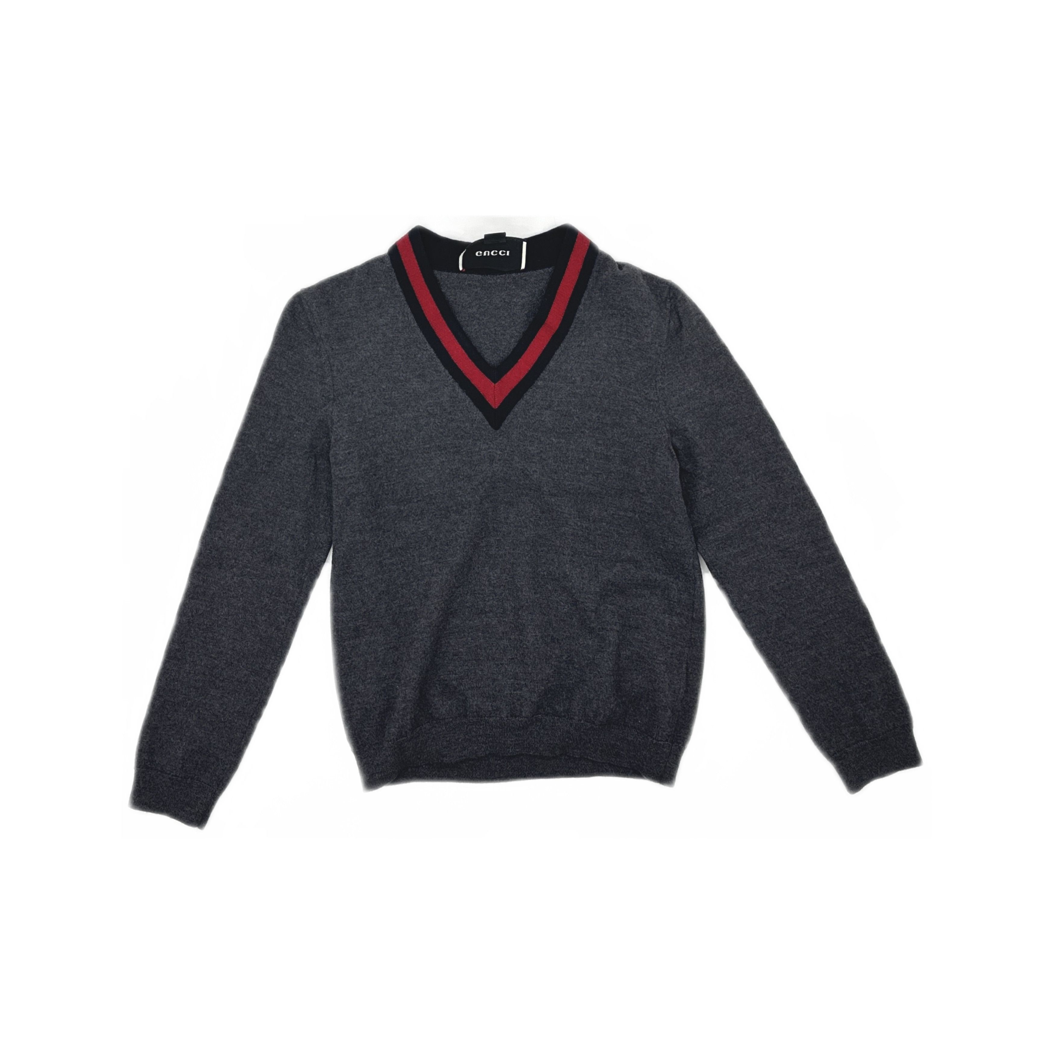 Gucci Gucci V-Neck Knit Sweater Size M Size US M / EU 48-50 / 2 - 1 Thumbnail