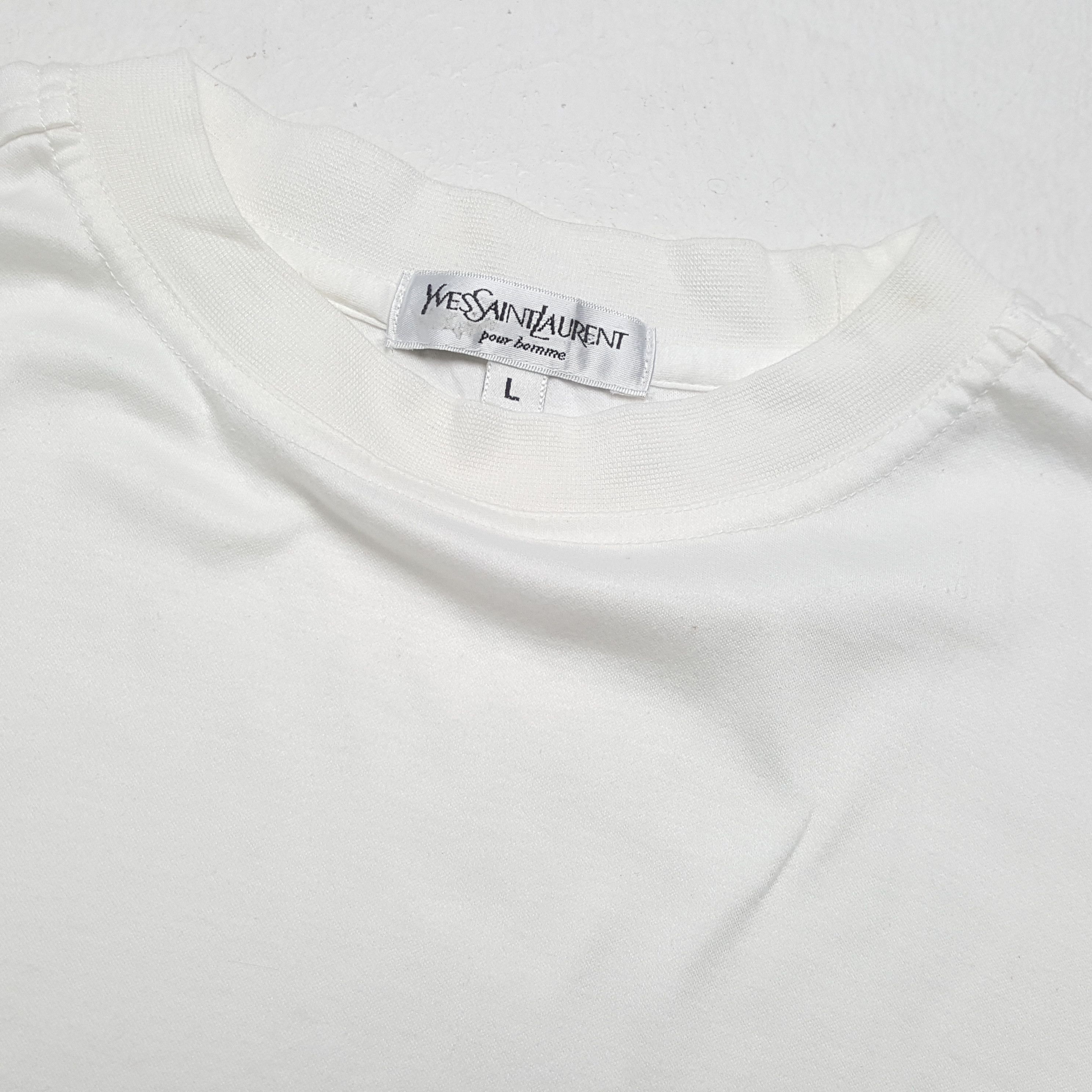 Vintage × Yves Saint Laurent Vintage YVES SAINT LAURENT Italian Fashion Brand T-Shirts Size US L / EU 52-54 / 3 - 7 Thumbnail