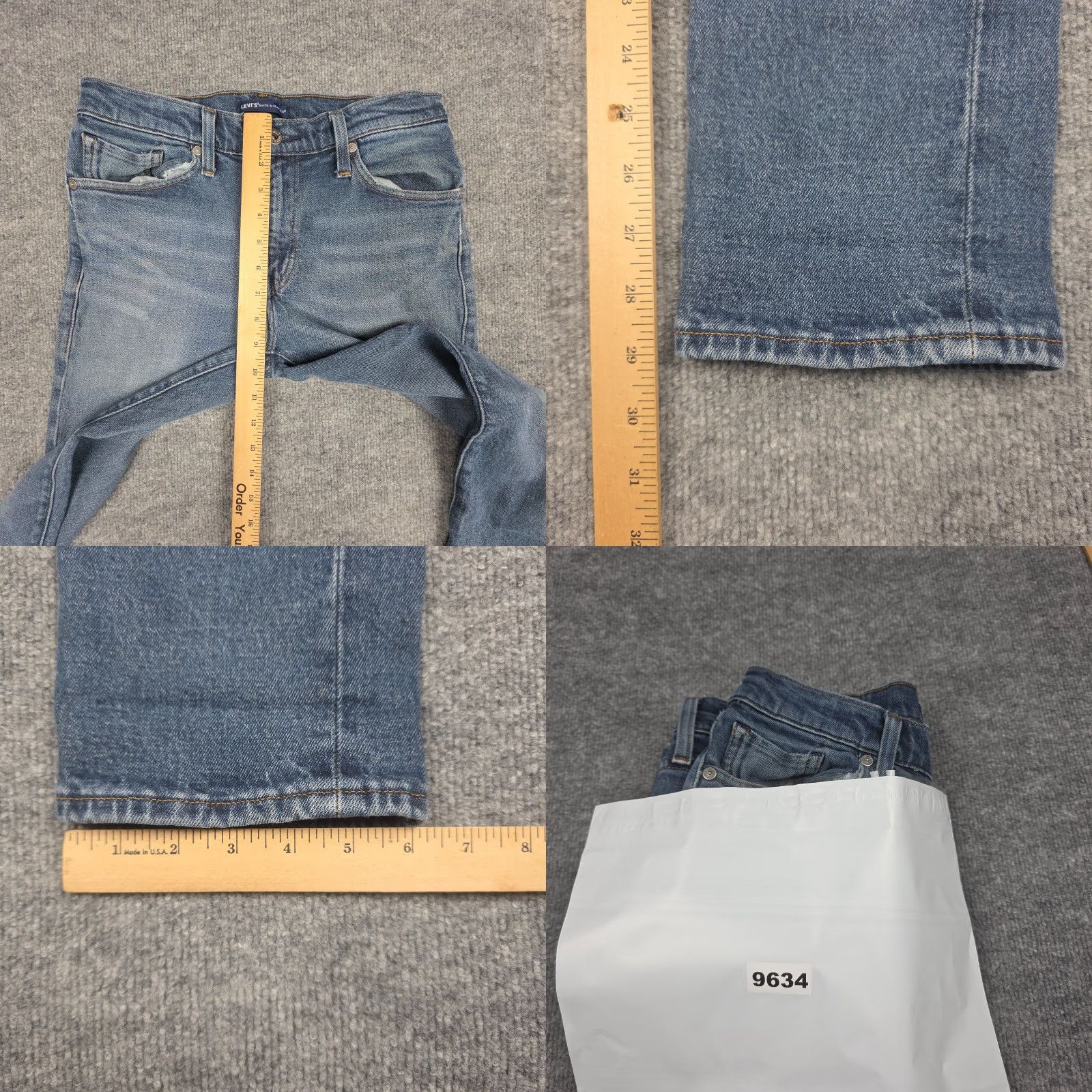 Levi's VINTAGE Levi's 511 Jeans Mens 28x29 Slim Tapered Blue Made & Crafted Denim Cotton Blend Pockets Stretch Slim fit Mens Jeans 90s style Size US 28 / EU 44 - 10 Thumbnail
