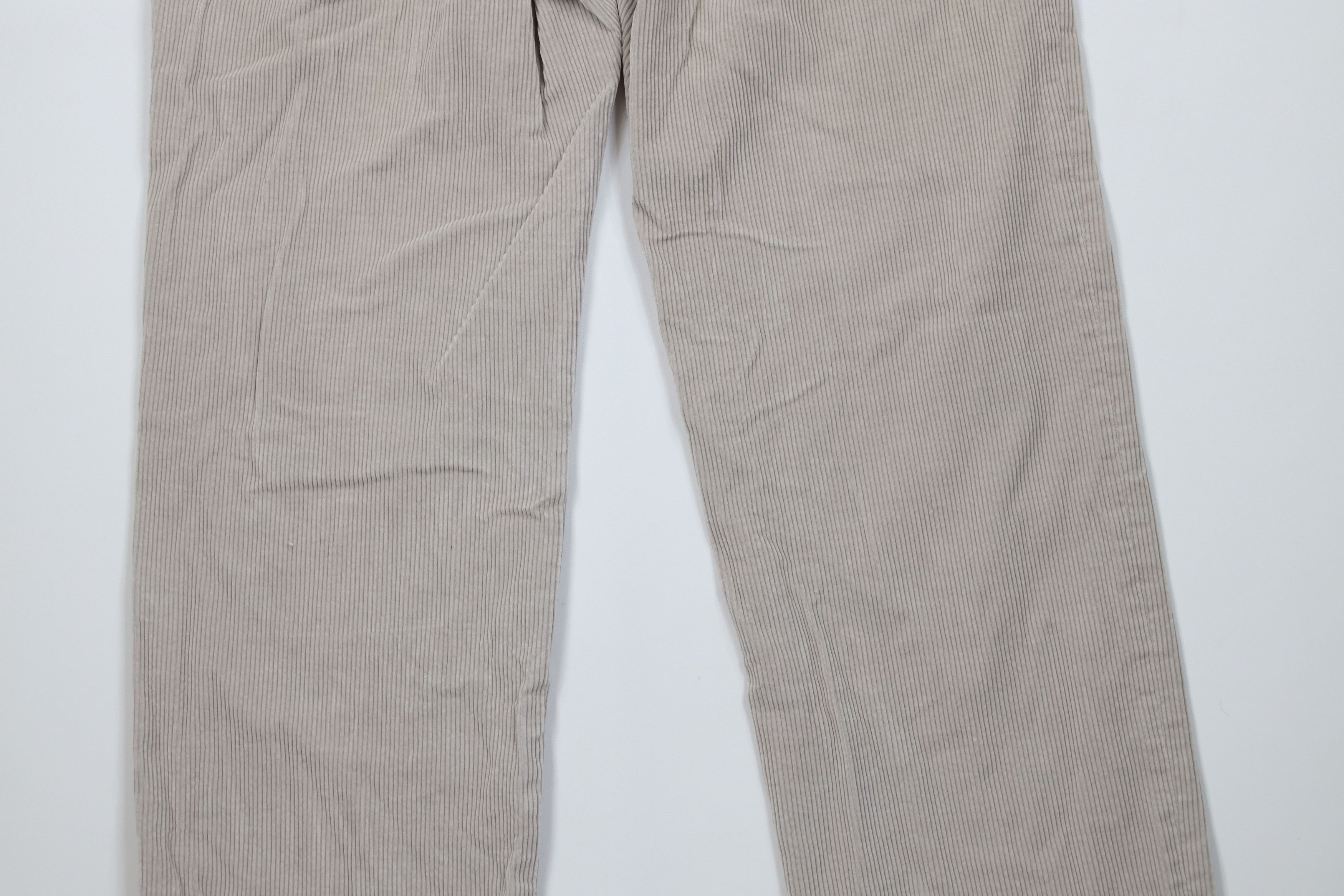Vintage Vintage 70s Streetwear Wide Leg Corduroy Chino Pants Gray Size US 32 / EU 48 - 15 Thumbnail