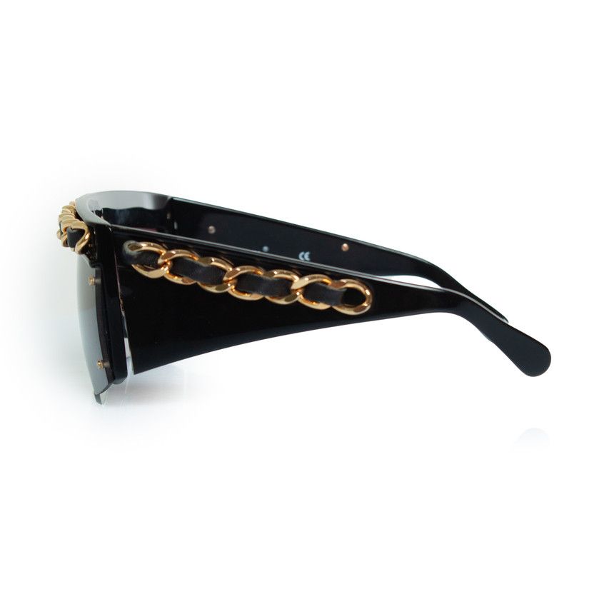 Chanel Chanel, vintage black chain sunglasses Size ONE SIZE - 3 Thumbnail
