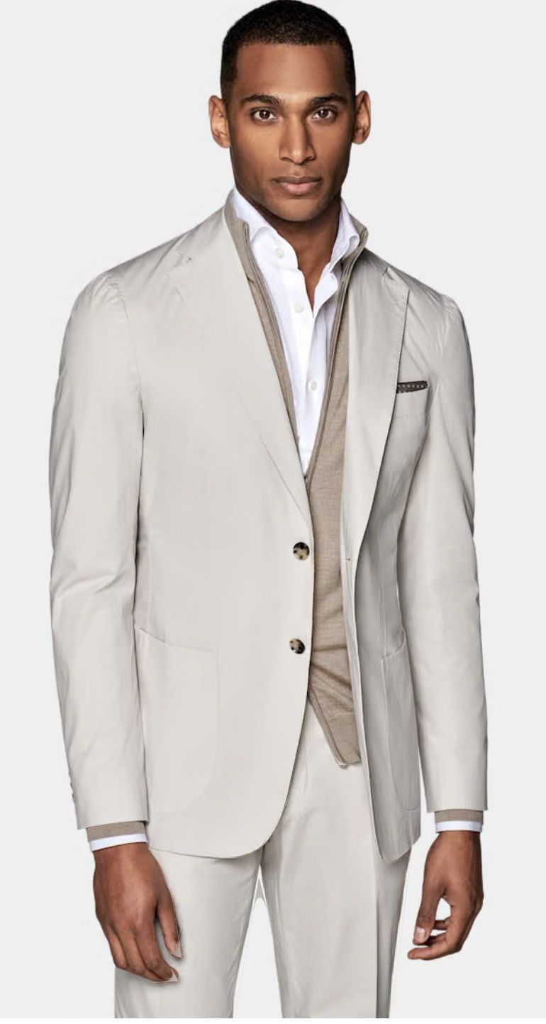 Suitsupply Unconstructed patch pocket Lazio Jacket Size 46L - 2 Thumbnail
