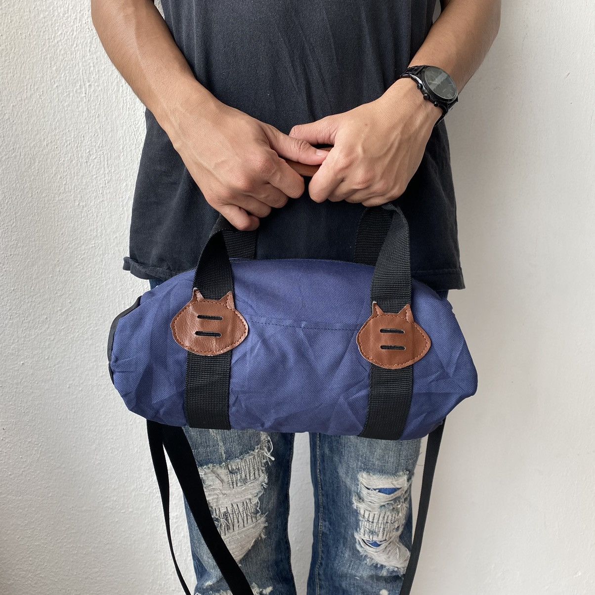 Issey Miyake × Japanese Brand × Ne-Net Ne-Net by Issey Miyake Cat ‘Nya’ Duffle Bag Size ONE SIZE - 12 Thumbnail