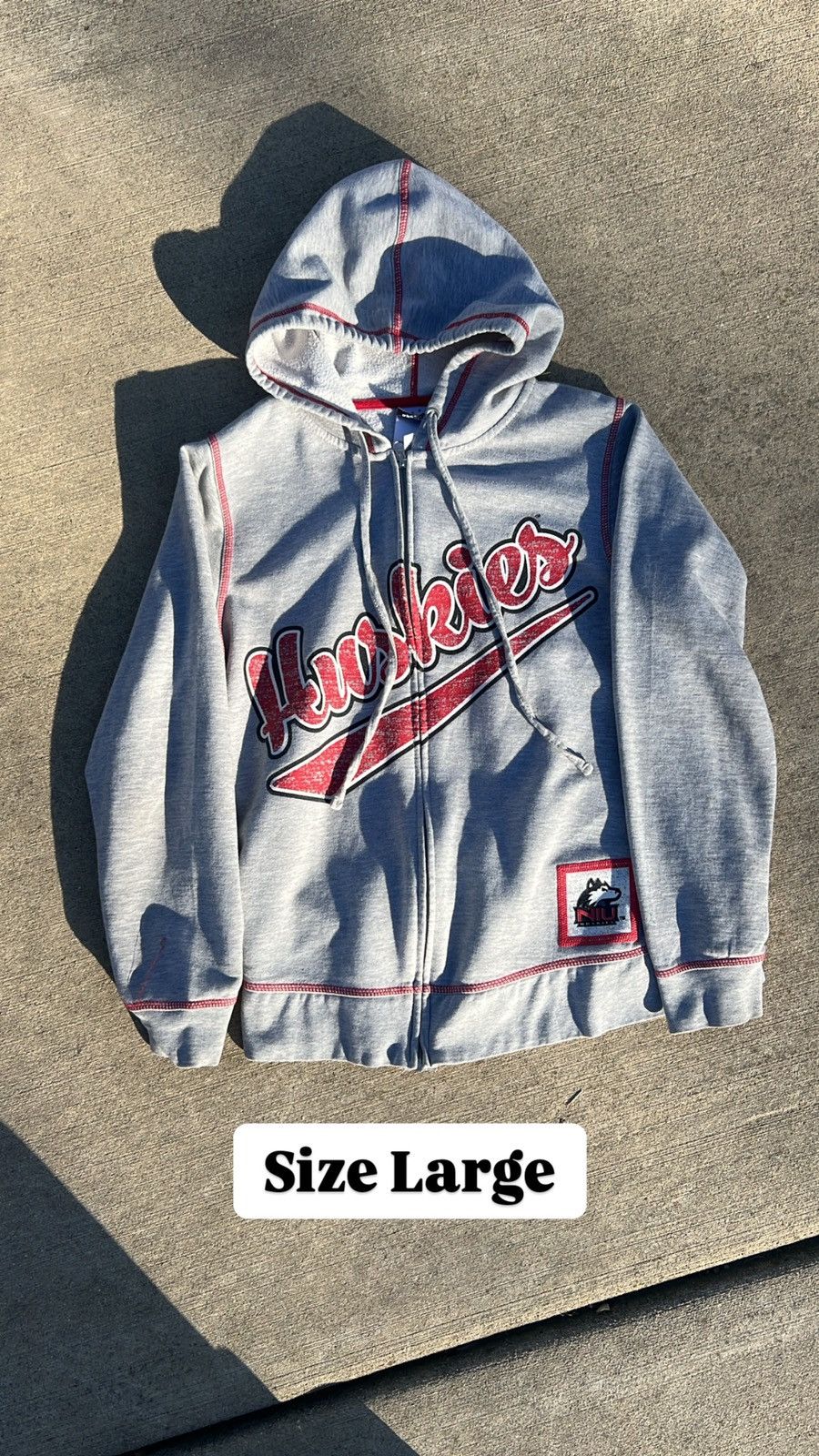 Vintage NIU Huskies Zip-Up Size US L / EU 52-54 / 3 - 1 Thumbnail