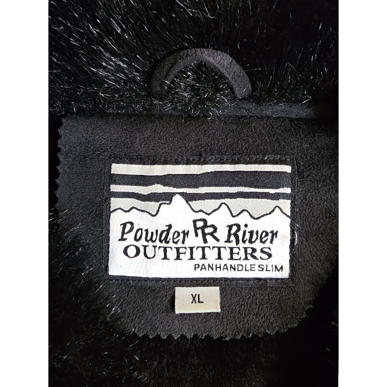 Vintage Powder River Outfitters Panhandle Slim Faux Suede & Fur Studded Jacket Women XL Black Size XL / US 12-14 / IT 48-50 - 4 Thumbnail