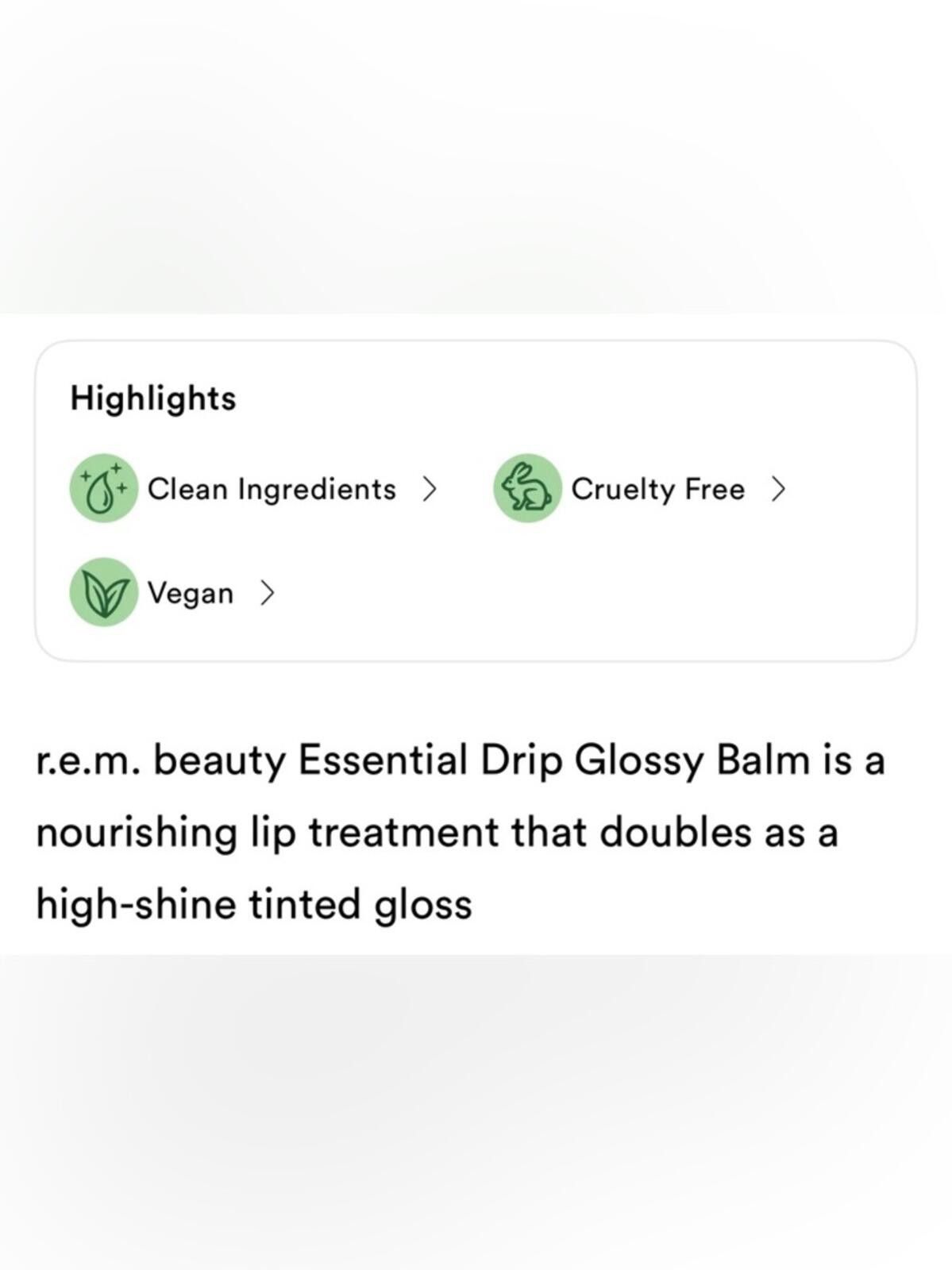 Other r.e.m. beauty / Essential Drip Glossy Balm / Shirley Size ONE SIZE - 2 Thumbnail