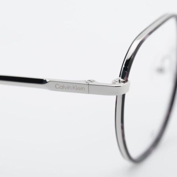Calvin Klein Calvin Klein CK24113 025 Eyeglasses Grey/Havana 50mm Square Size ONE SIZE - 8 Thumbnail