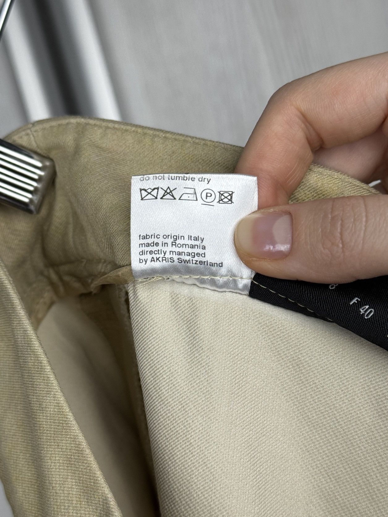 Akris Akris beige high rise wide leg multicoloured summer pants Size 30" / US 8 / IT 44 - 10 Thumbnail