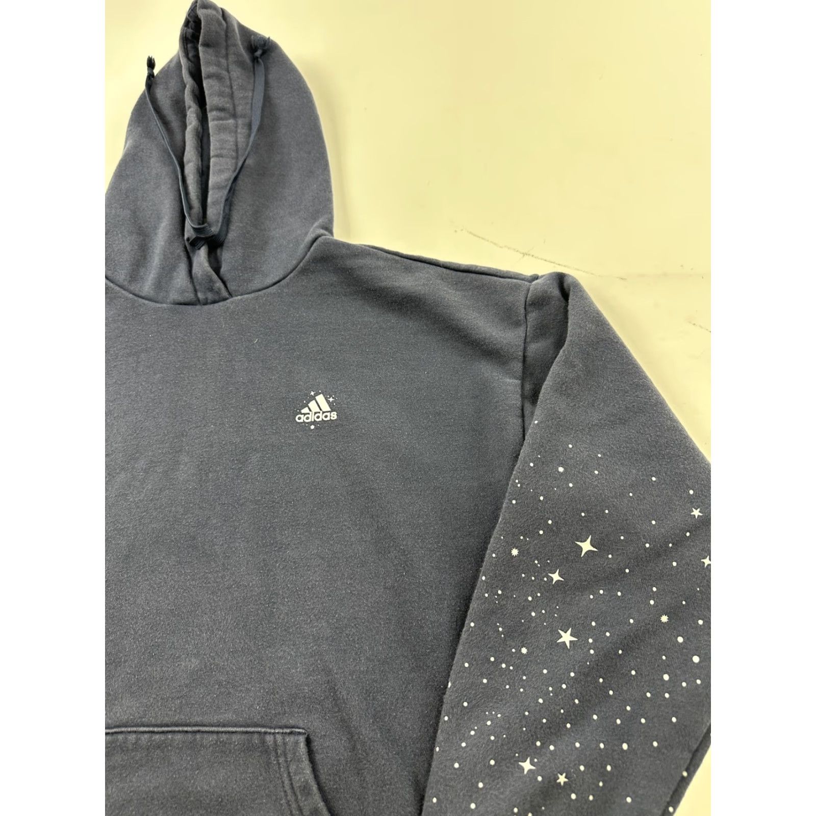 Adidas Adidas Hoodie Mens Small Navy Blue Star Print Sleeves Pullover Sweatshirt Logo Size US S / EU 44-46 / 1 - 3 Thumbnail