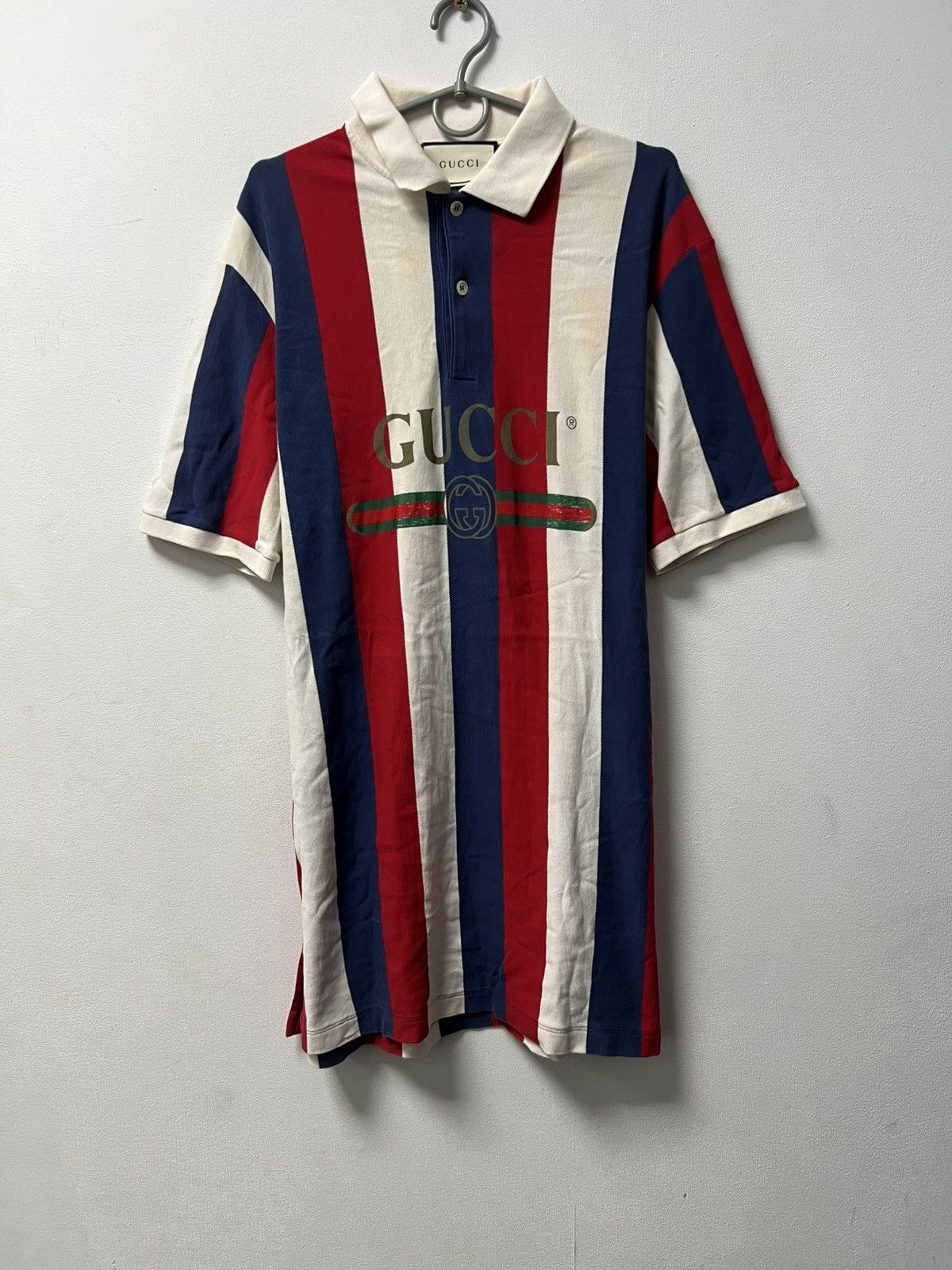 Gucci Gucci Polo T-Shirt Big Logo Size US L / EU 52-54 / 3 - 1 Thumbnail